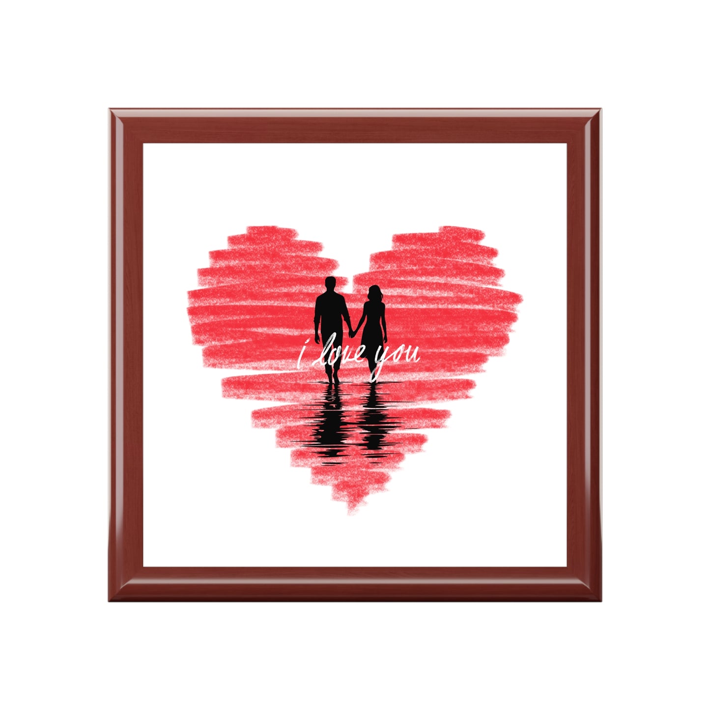 i love you Jewelry Box – White Ceramic