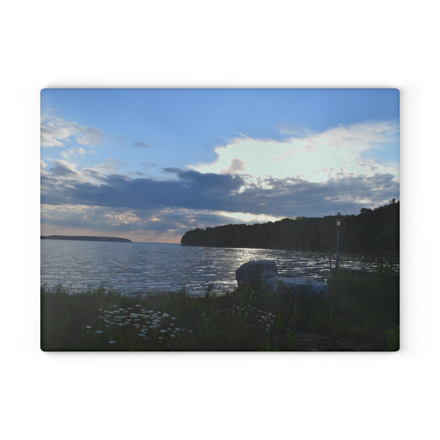 Glass Cutting Board - Garden Dream