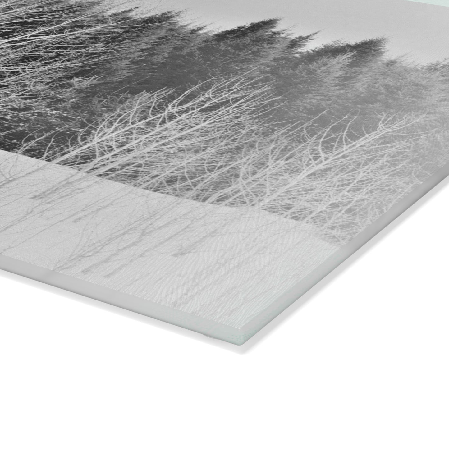 Glass Cutting Board - Cold Woods