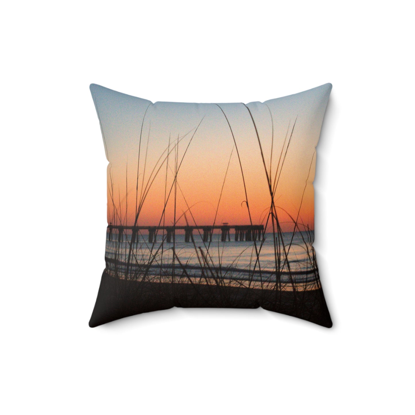 Spun Polyester Square Pillow - Morning Restart