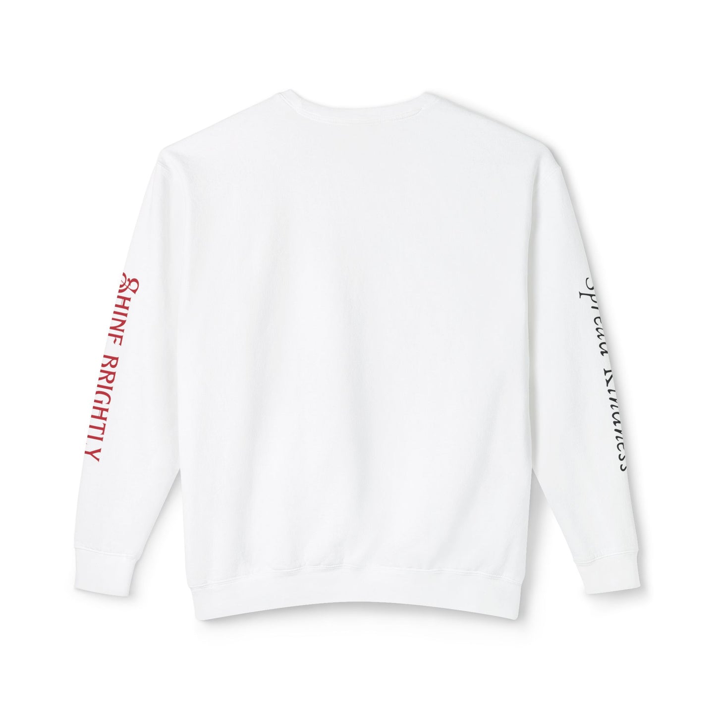 Unisex Lightweight Crewneck Sweatshirt - Spread Kindness, Shine Brightly Penguin