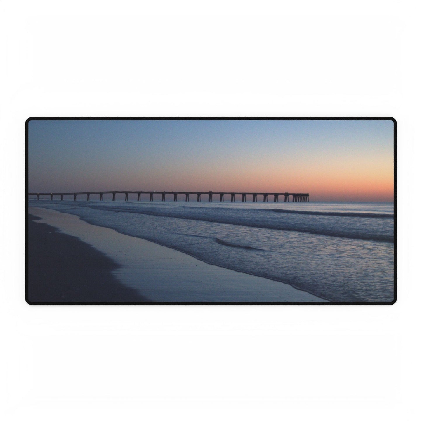 Desk Mat- Blue hour at the pier