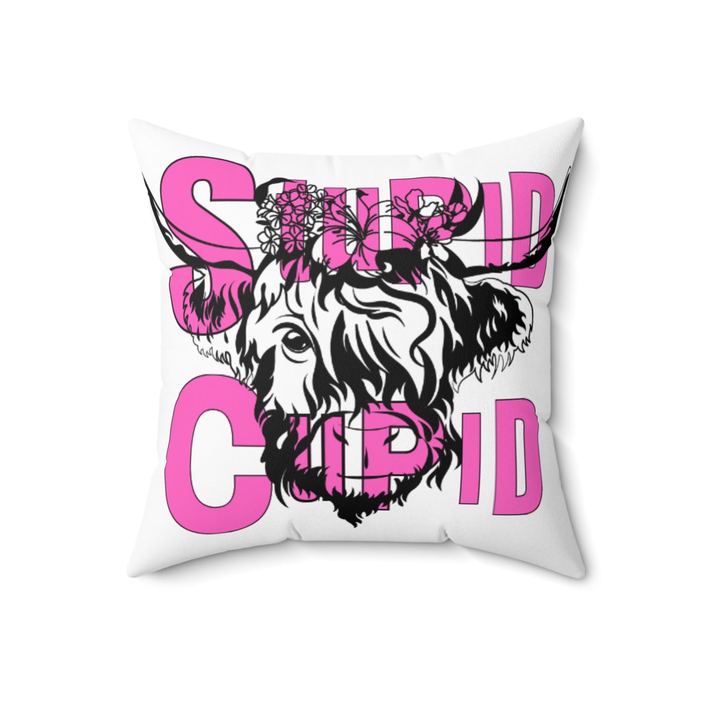 Highland Cow SC Spun Polyester Square Pillow MASTER