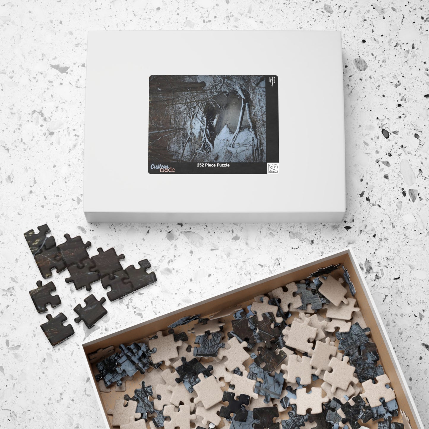 Puzzle (110, 252, 500, 1014-piece) Frozen pod in the park