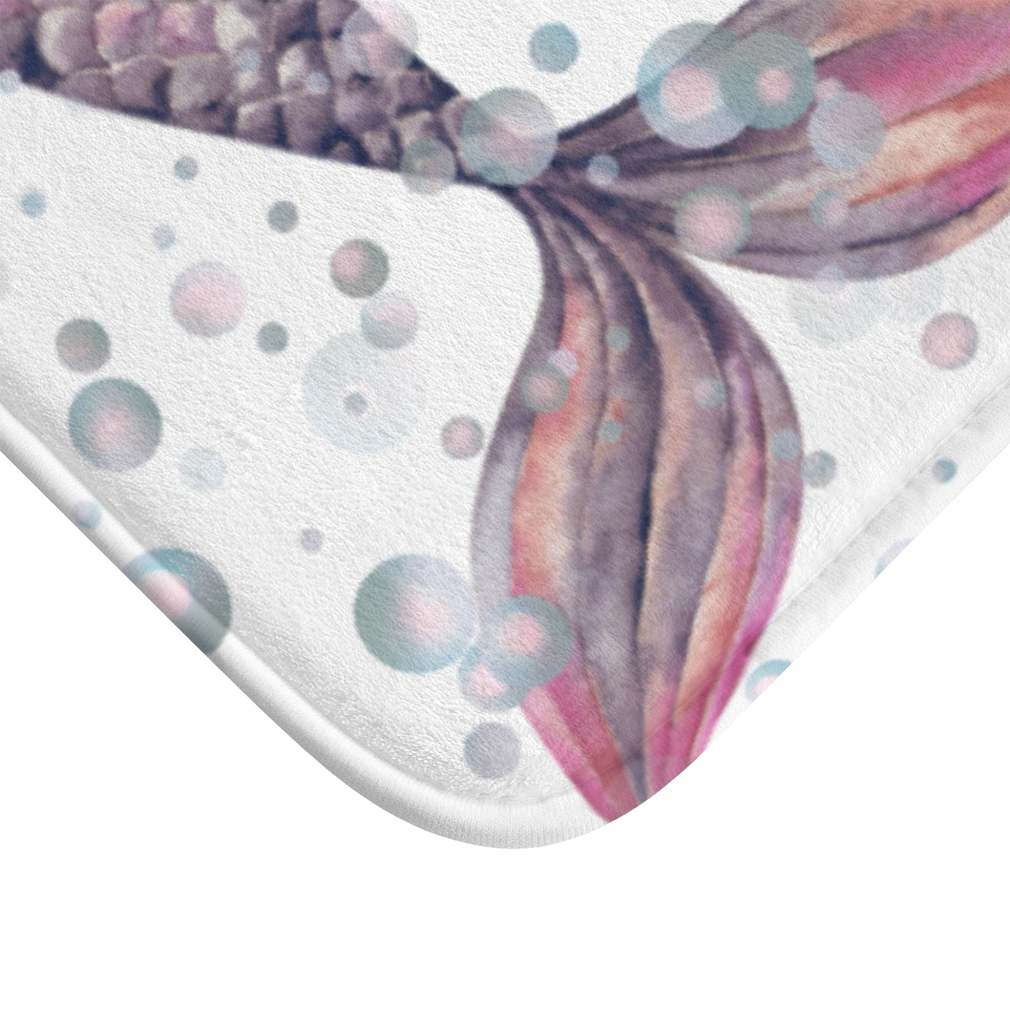 Bath mat - Nordic Mermaid Tale and Bubbles