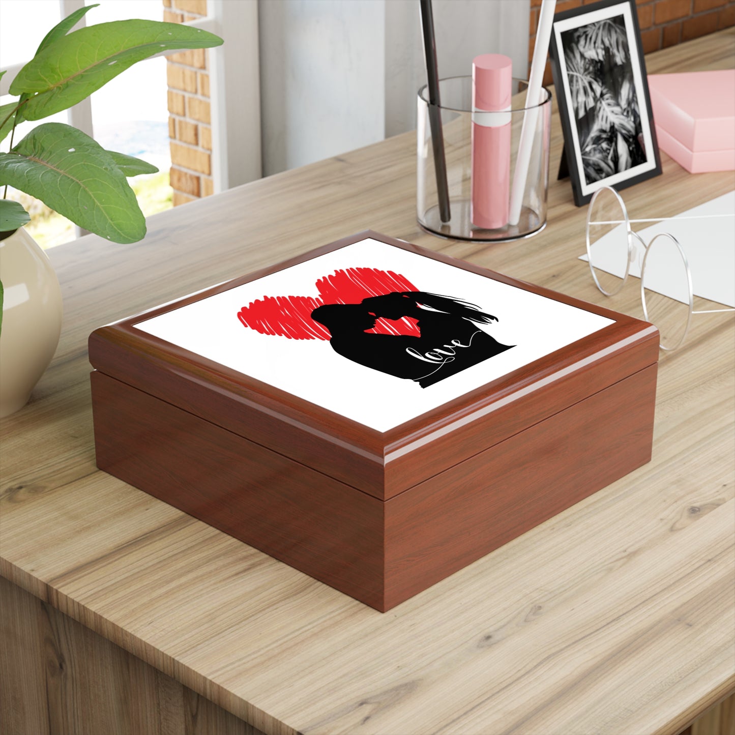 Our Love Jewelry Box – White Ceramic Our Love