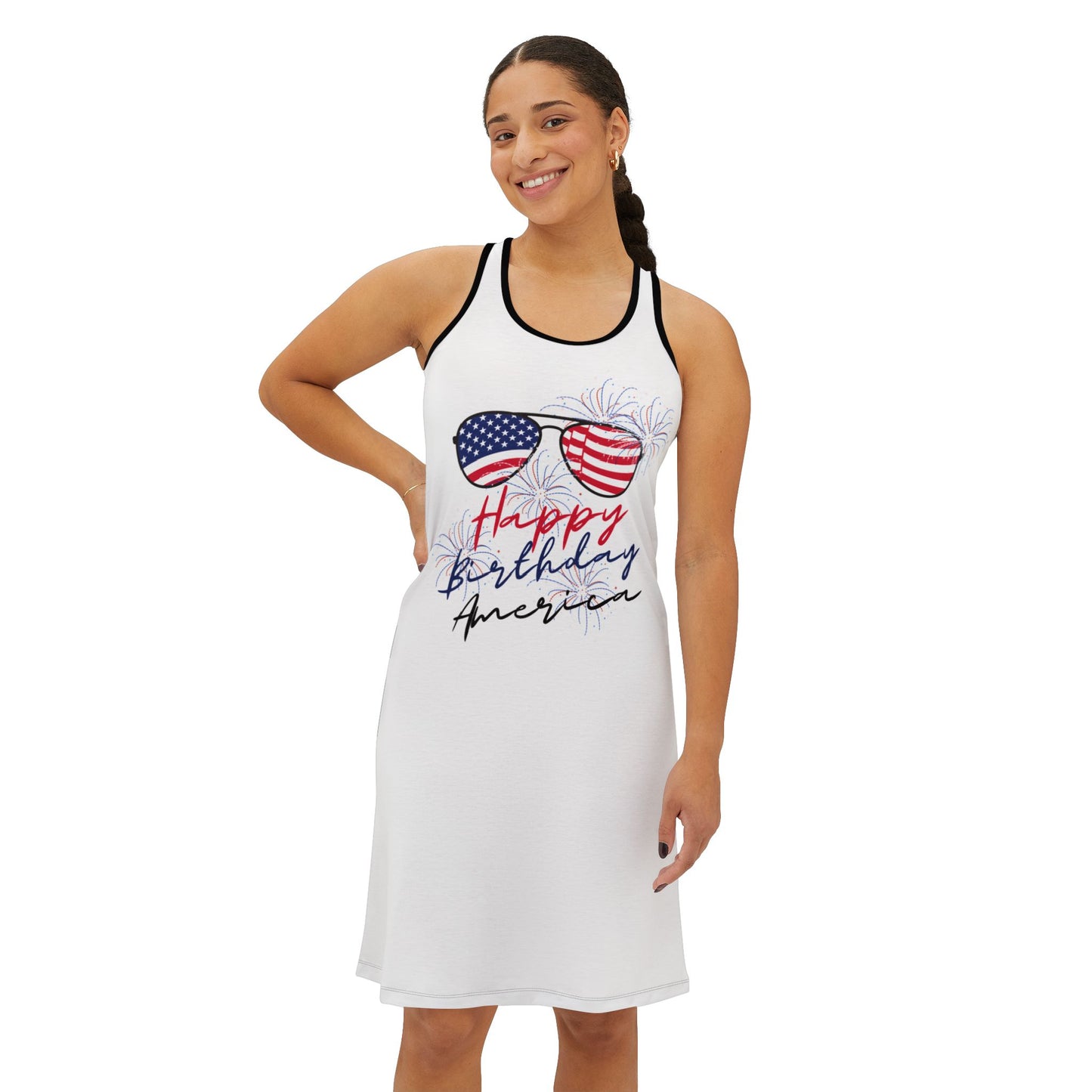 Women's Racerback Dress - 4th of July