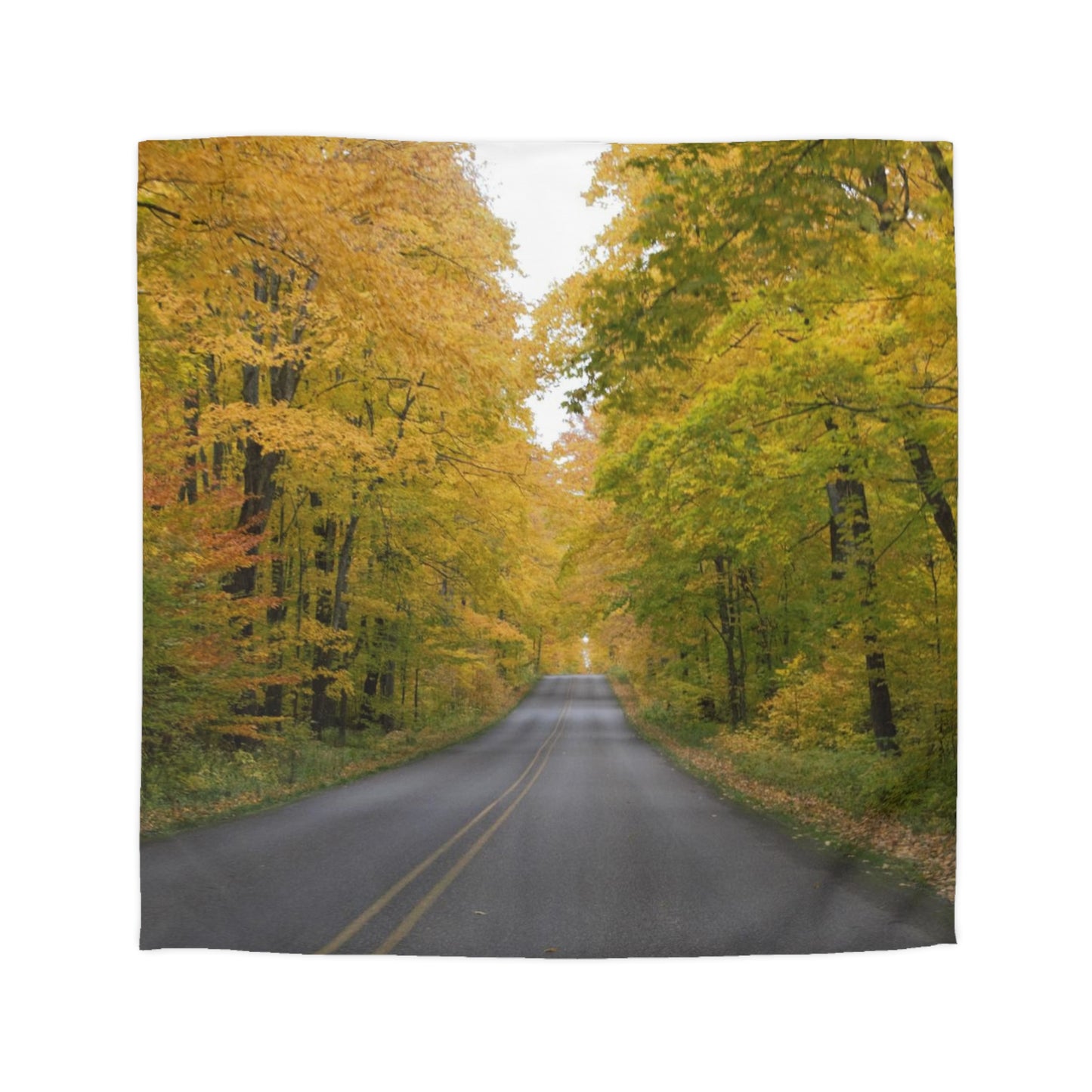 Microfiber Duvet Cover - Fall Road