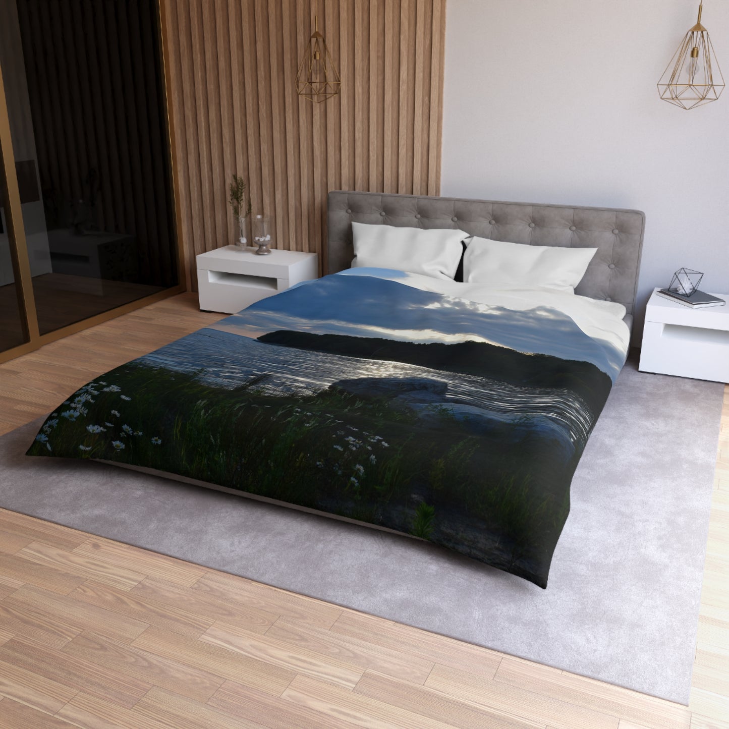 Microfiber Duvet Cover - Garden-dock-side