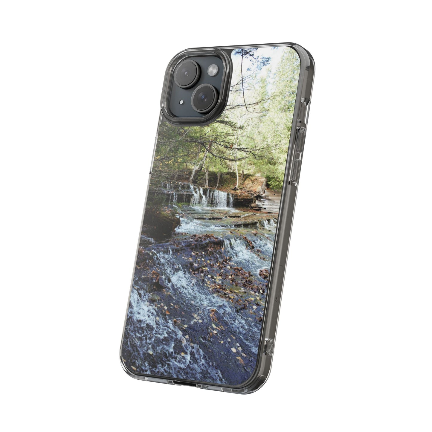 Clear Cases - Waterfall - iPhone 16 series, iPhone 15 series, iPhone 14 series, iPhone 13 series, IPhone 12 series