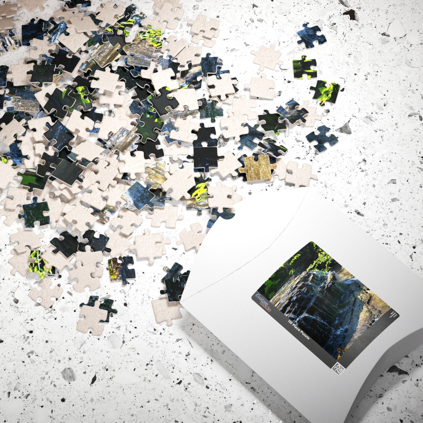 Puzzle (110, 252, 500, 1014-piece) Refreshing Waterfall