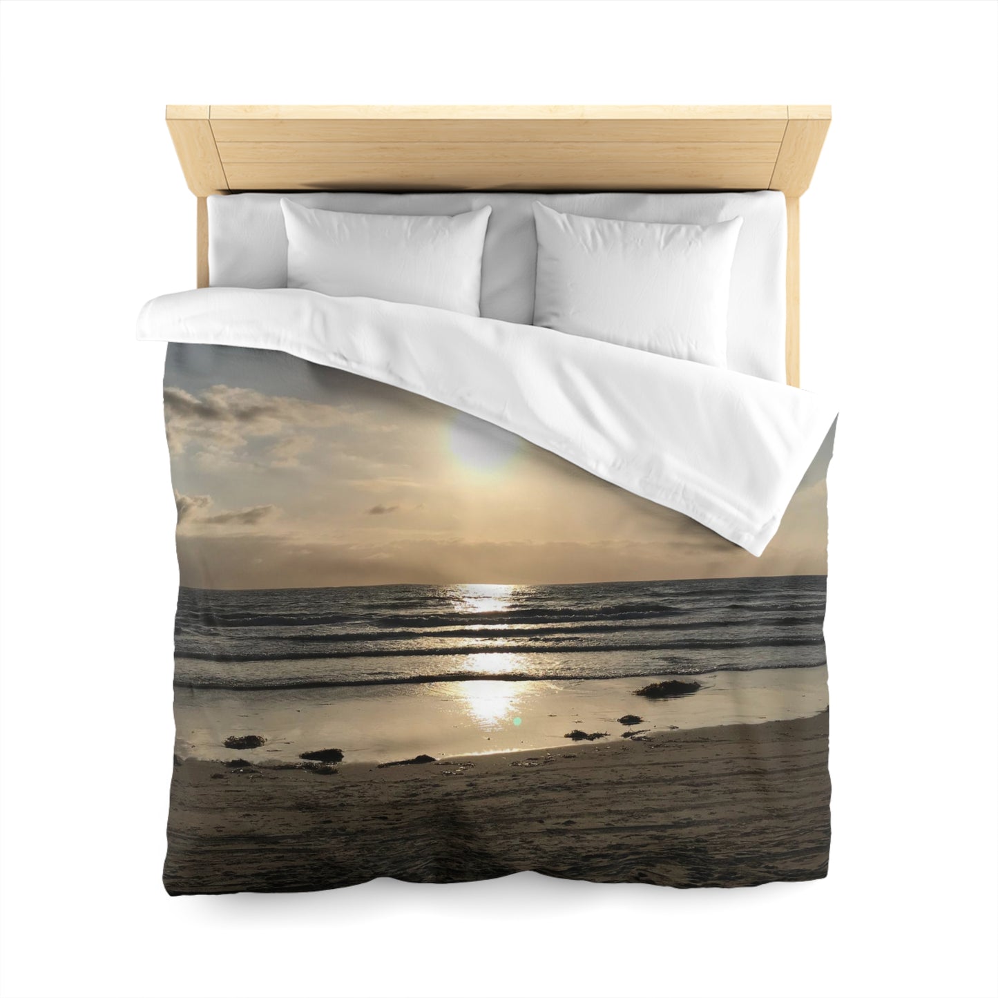 Microfiber Duvet Cover - Sunset at the beach