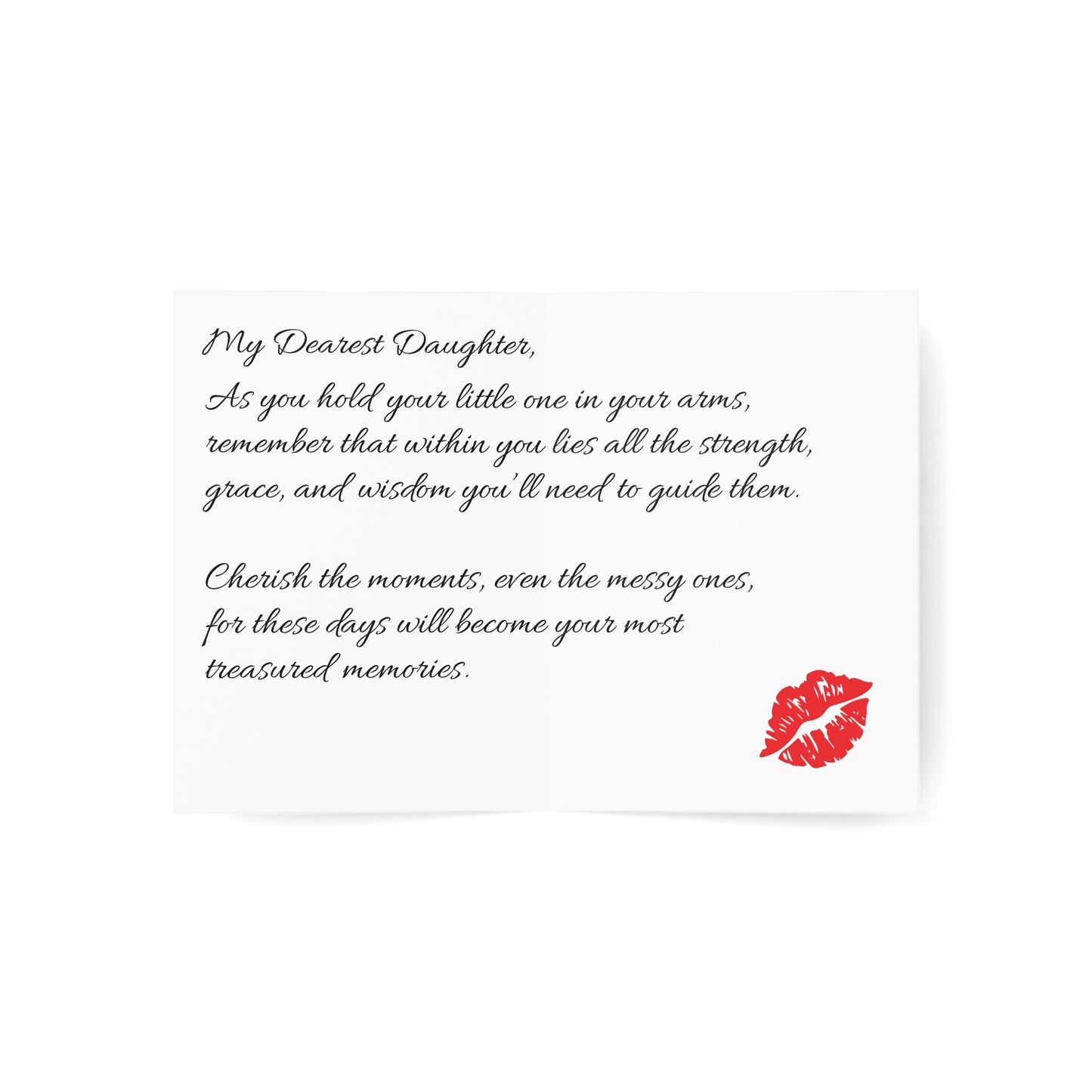 Greeting Cards (1 CARD ) MOM APPRECIATION My dearest daughter