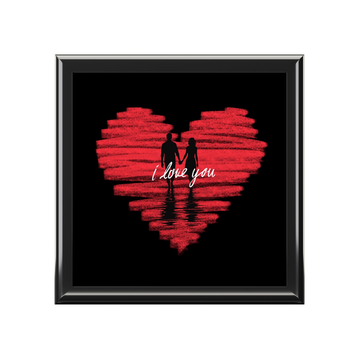 i love you Jewelry Box – Black Ceramic