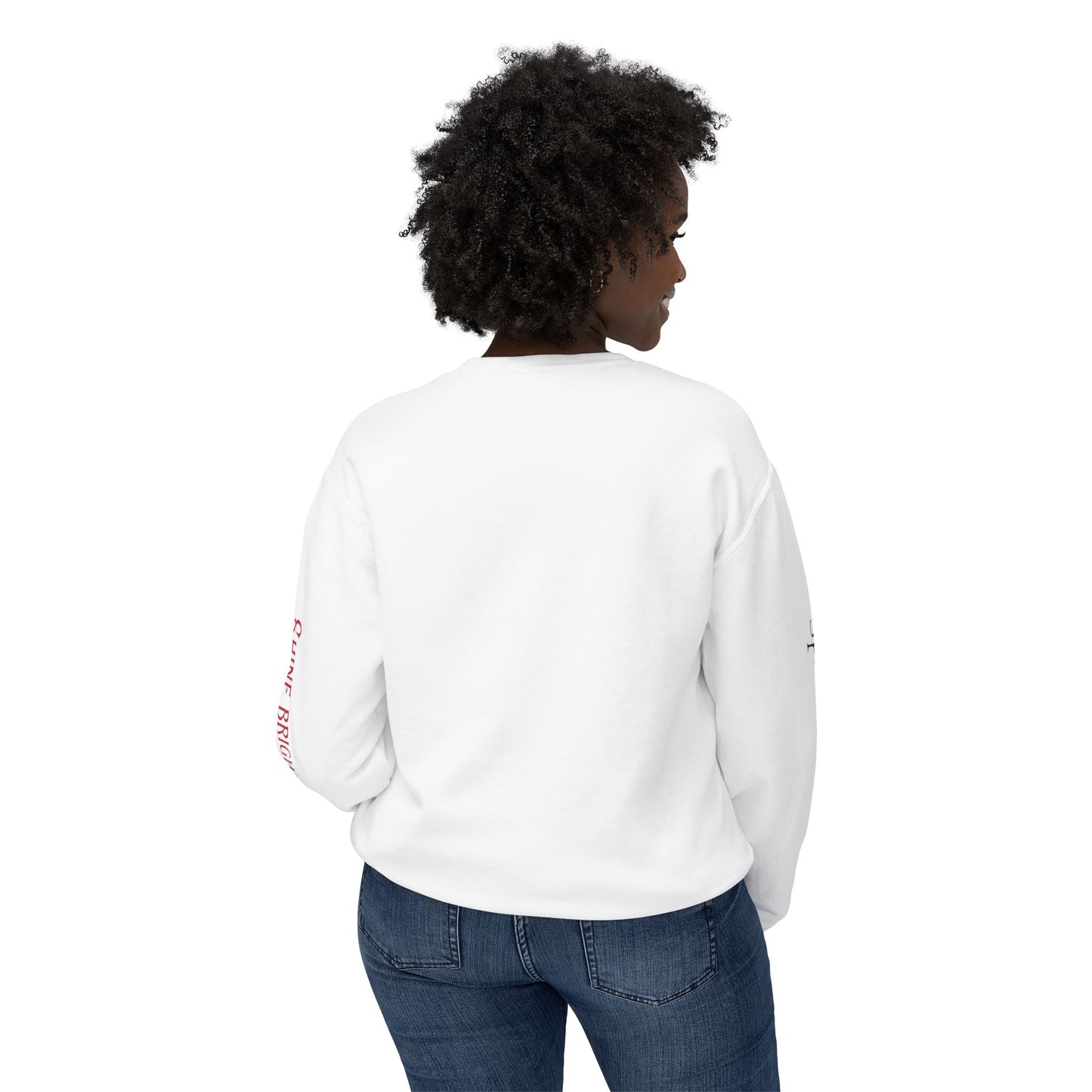 Unisex Lightweight Crewneck Sweatshirt - Spread Kindness, Shine Brightly Penguin