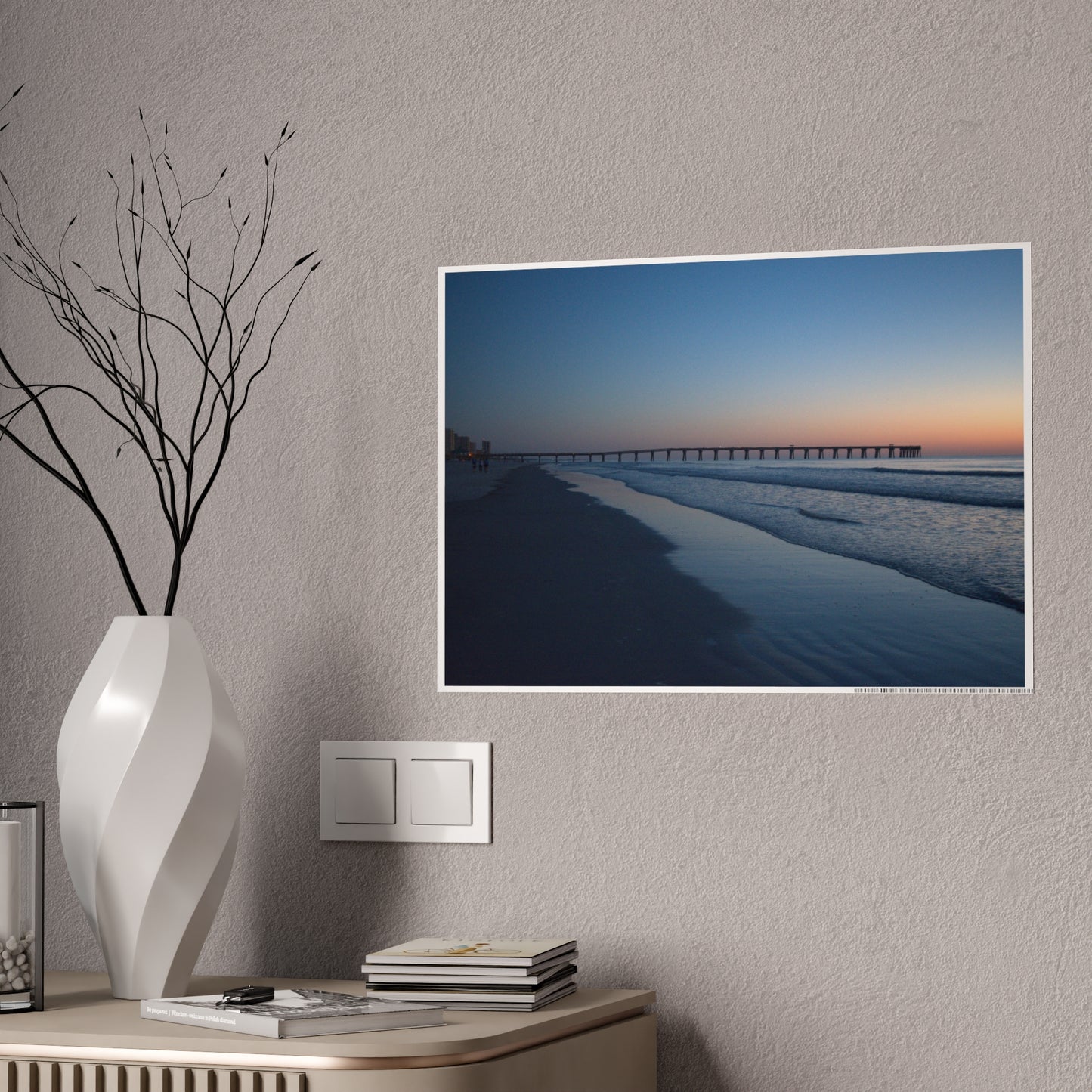 Gloss Posters - Blue hour at the Pier