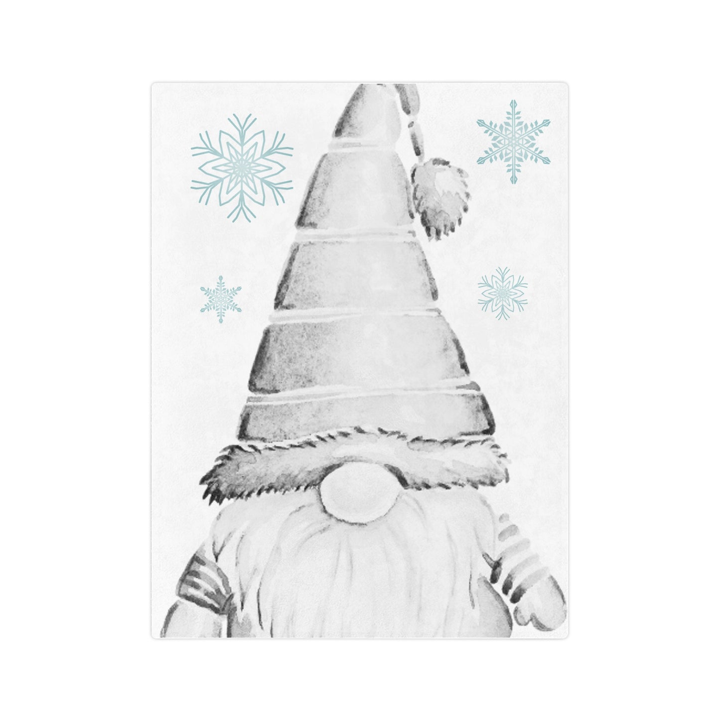 Velveteen Minky Blanket - Gnome for the Holidays