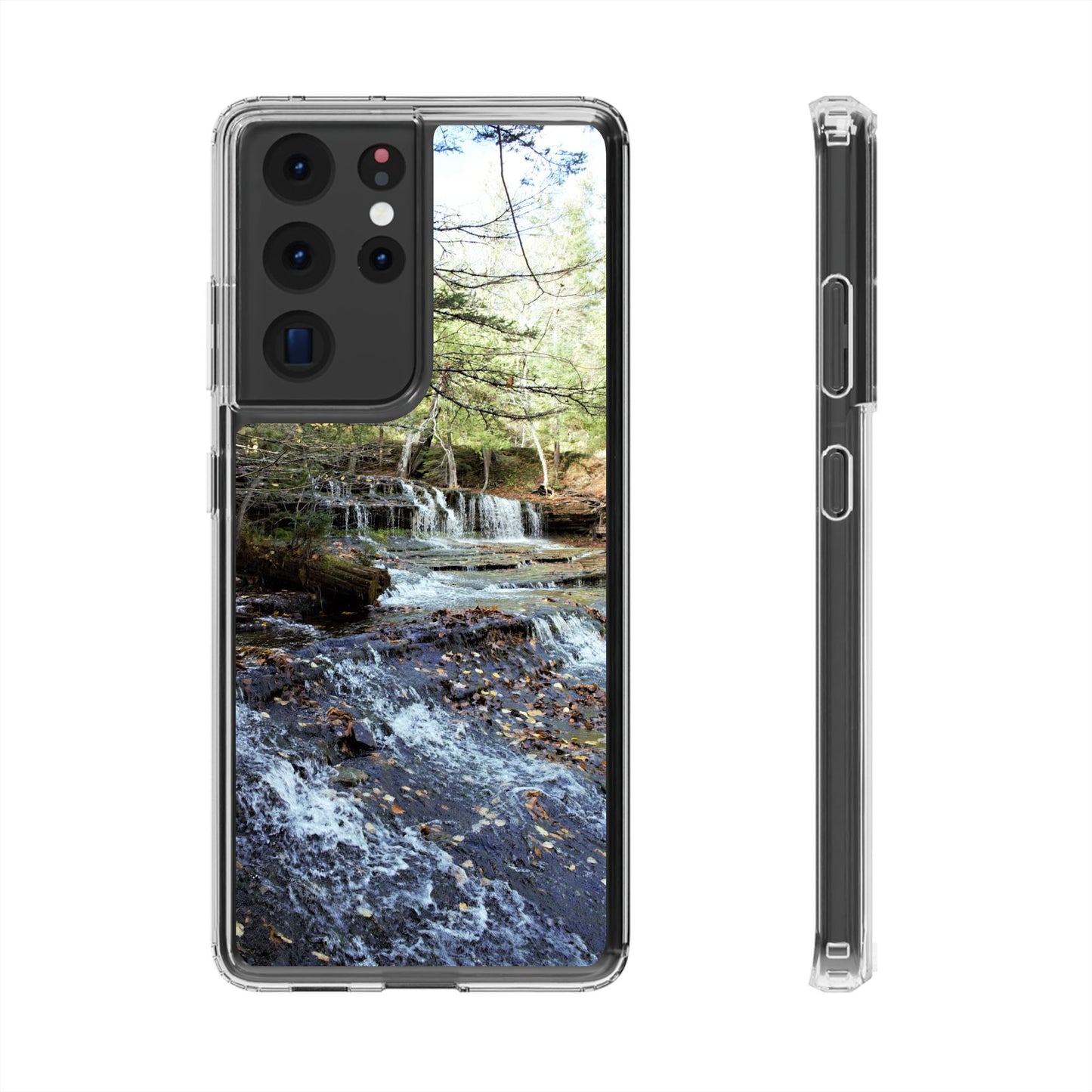 Clear Cases - Samsung Galaxy Series, Plus and Untra, S24, S23, S22, S21 - Waterfall