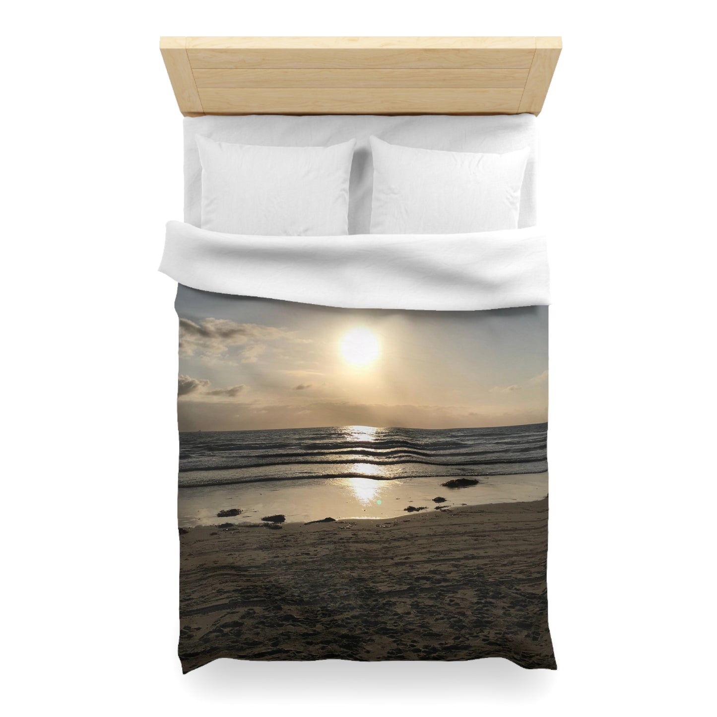 Microfiber Duvet Cover - Sunset at the beach