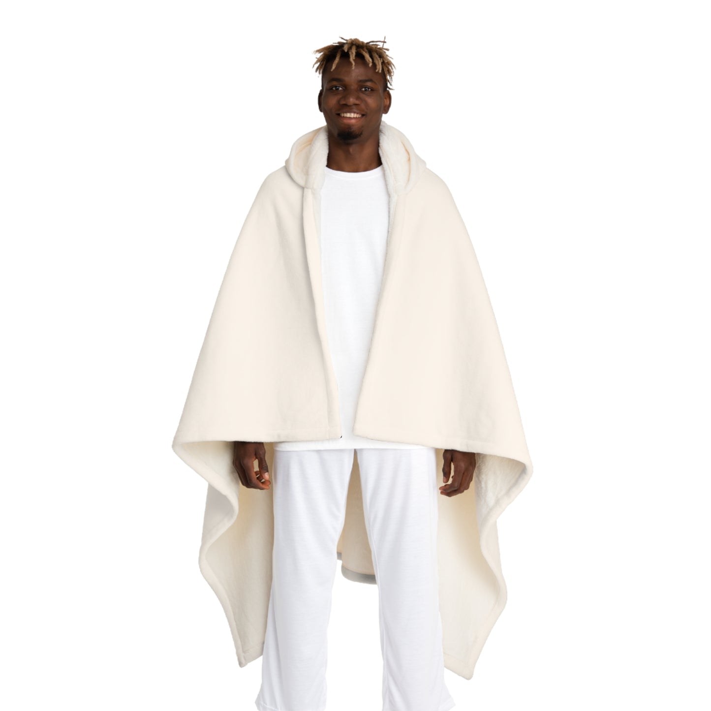Hooded Sherpa Fleece Blanket -Life is short!