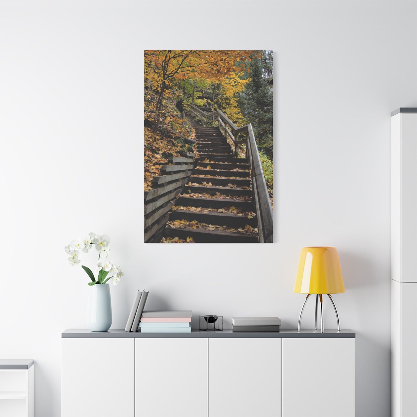 Stairway to Fall Matte Canvas, Stretched, 1.25" 48" x 24", 32", 36"
