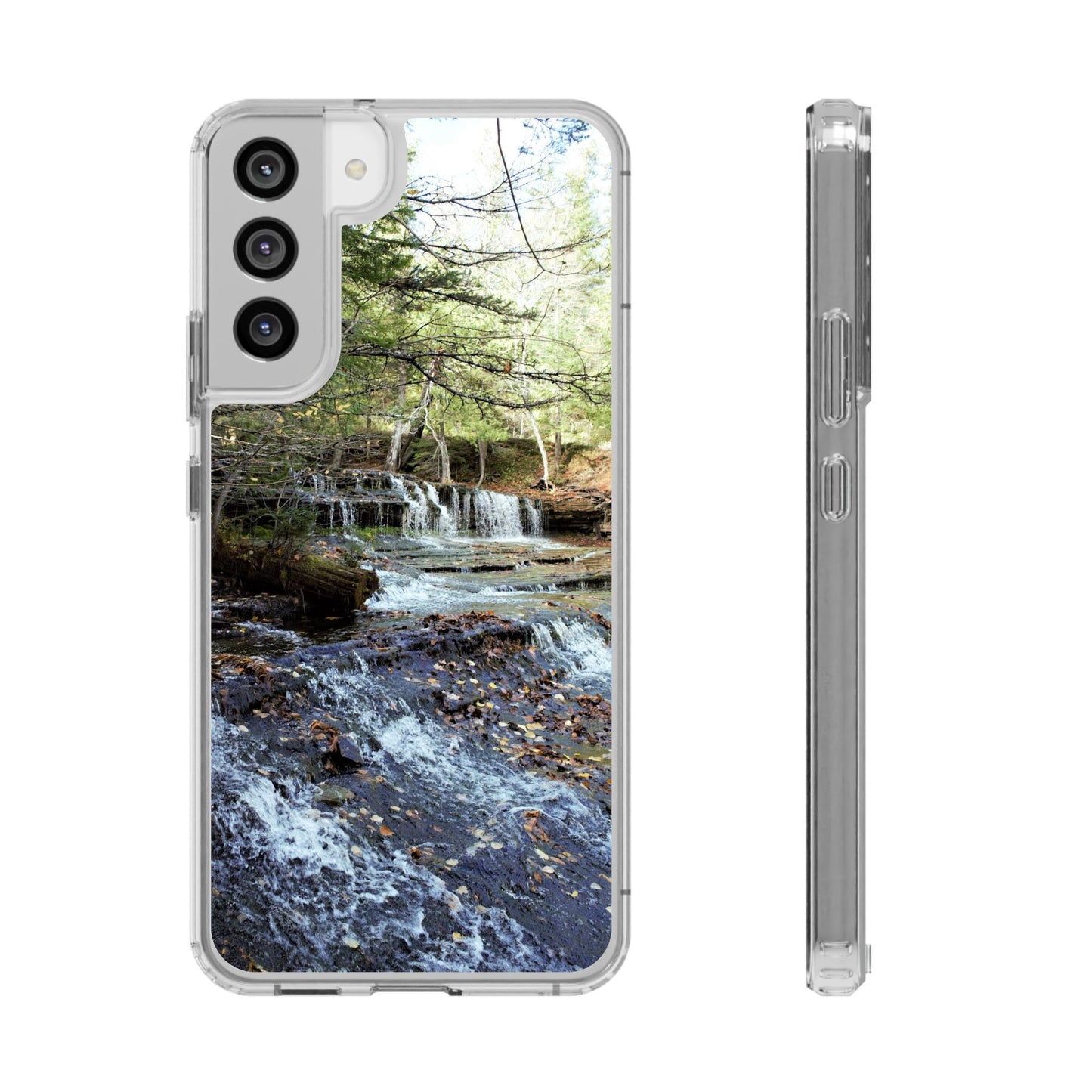 Clear Cases - Samsung Galaxy Series, Plus and Untra, S24, S23, S22, S21 - Waterfall