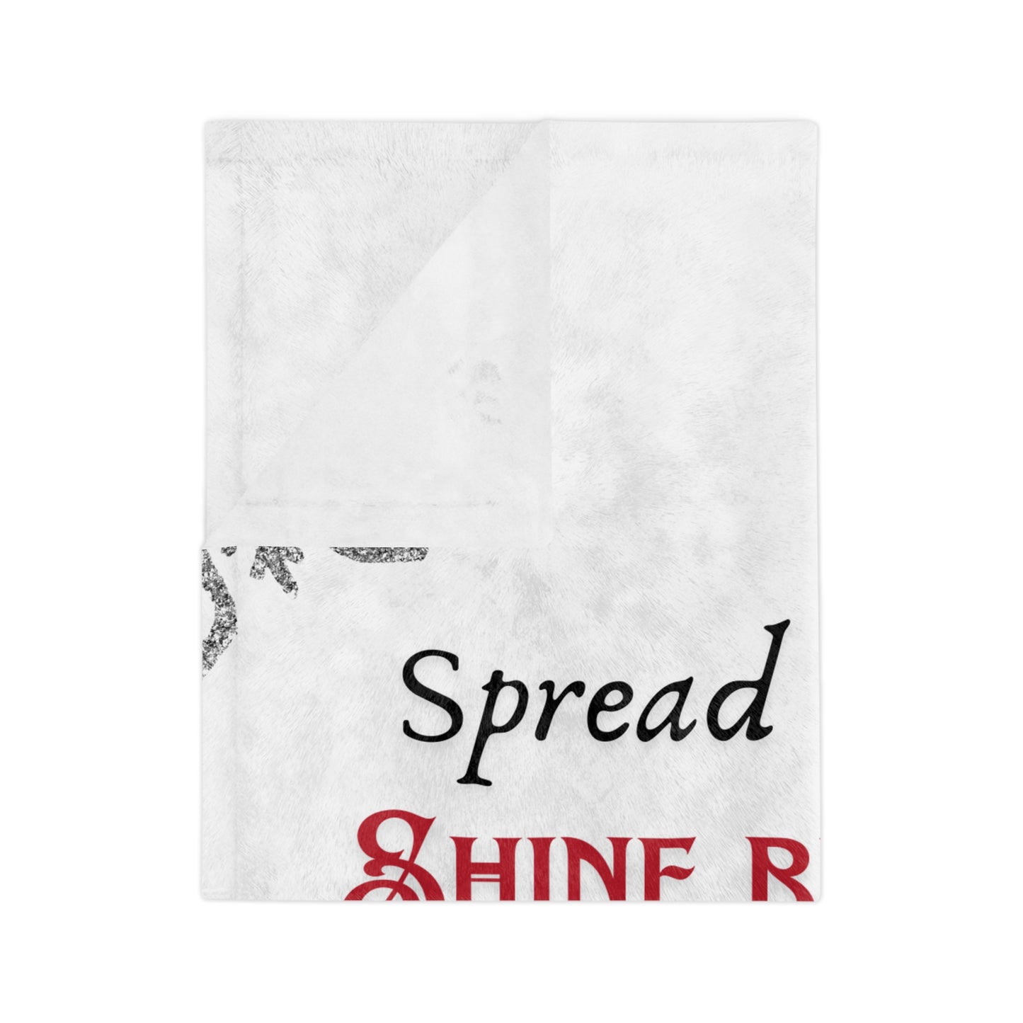 Velveteen Minky Blanket - Spread Kindness, Shine Brightly