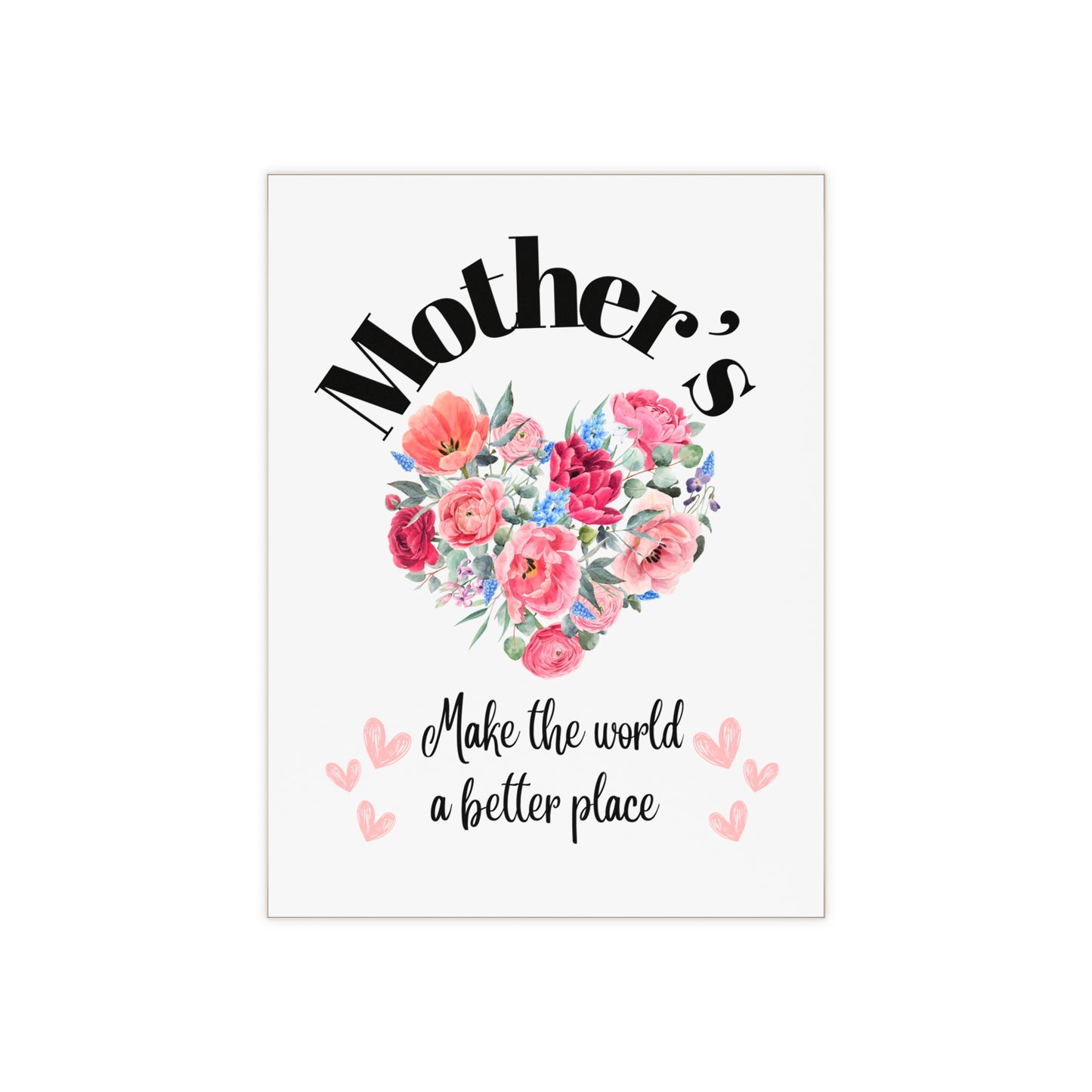 Ceramic Photo Size 6" x 8" Mother's make the world a better place