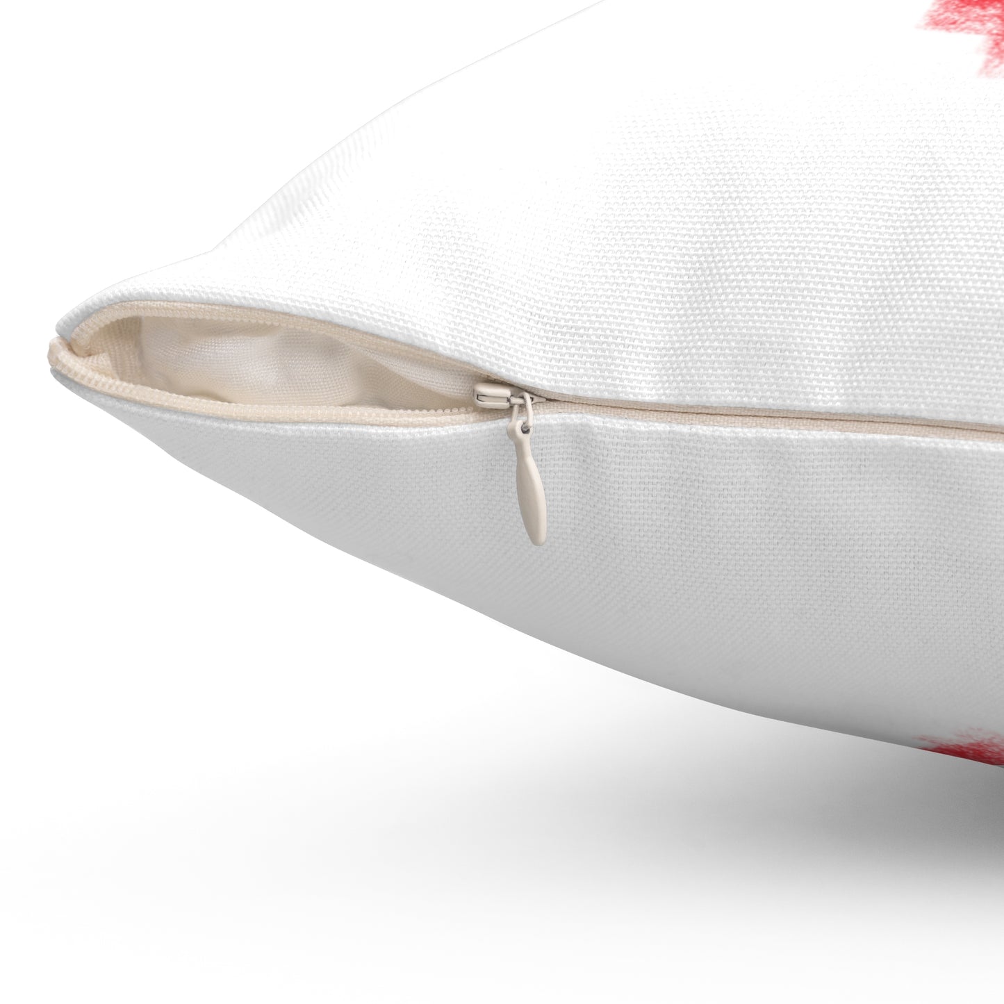 Spun Polyester Square Pillow I love you Heart with couple