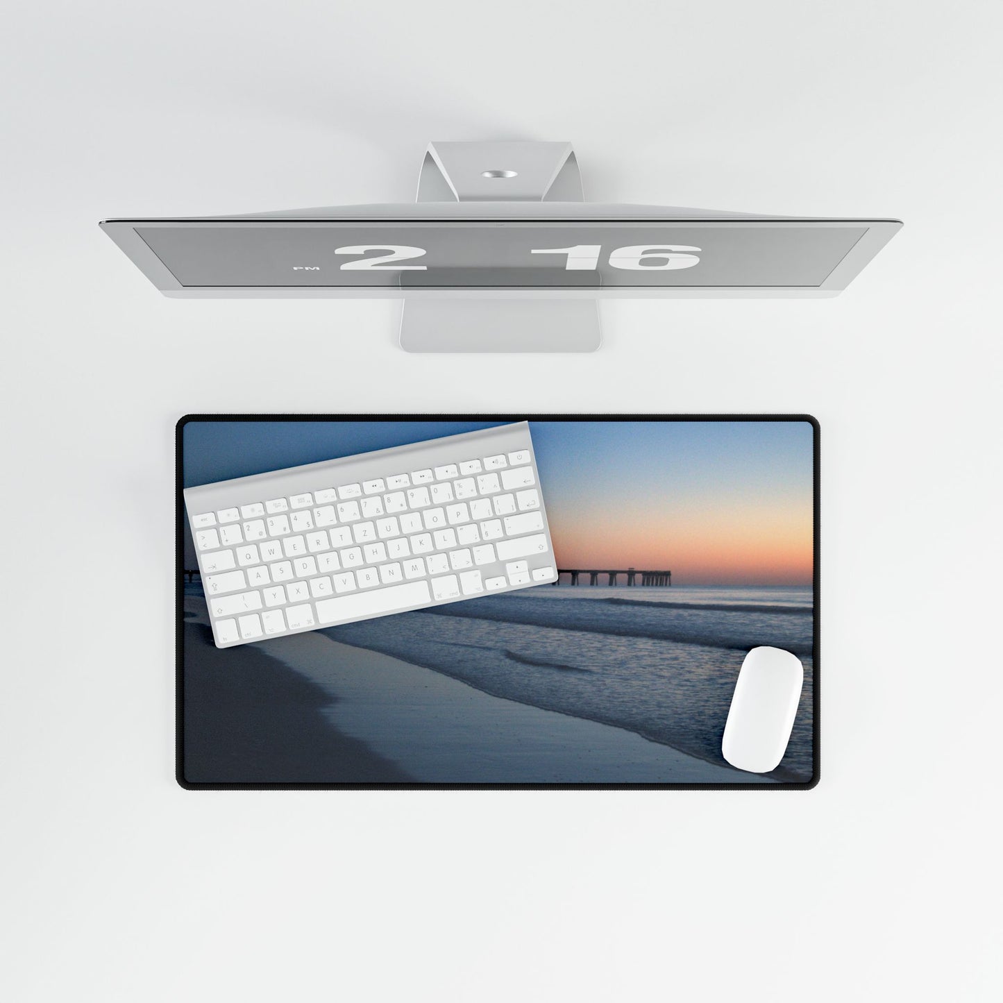 Desk Mat- Blue hour at the pier
