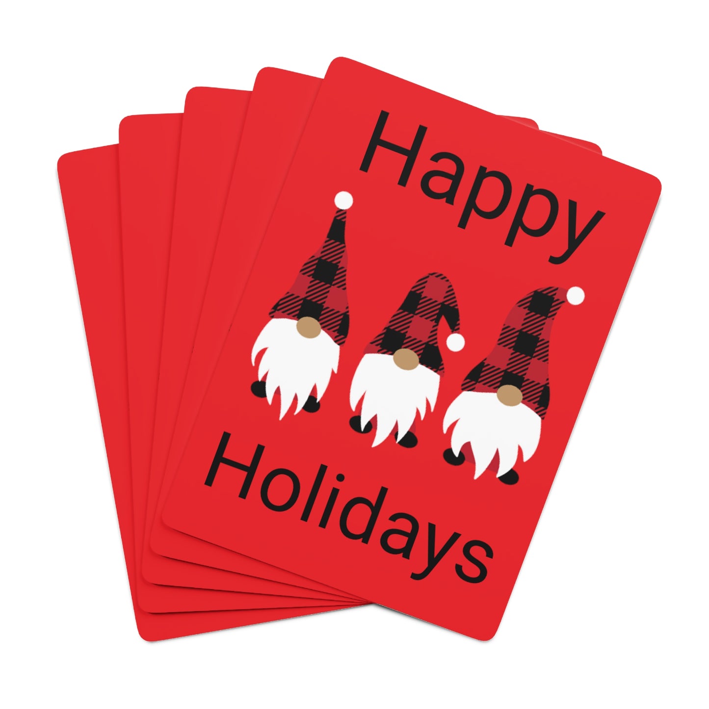 Poker Cards Happy Holidays