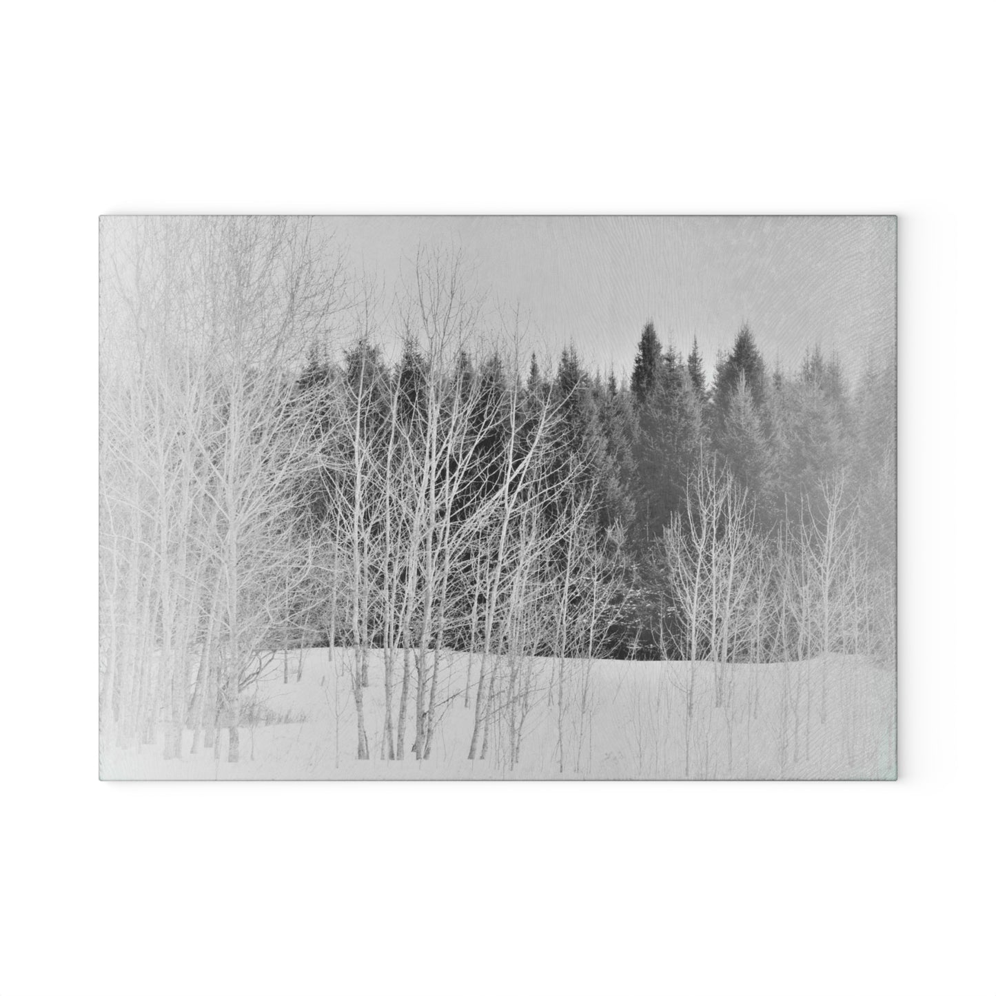 Glass Cutting Board - Cold Woods