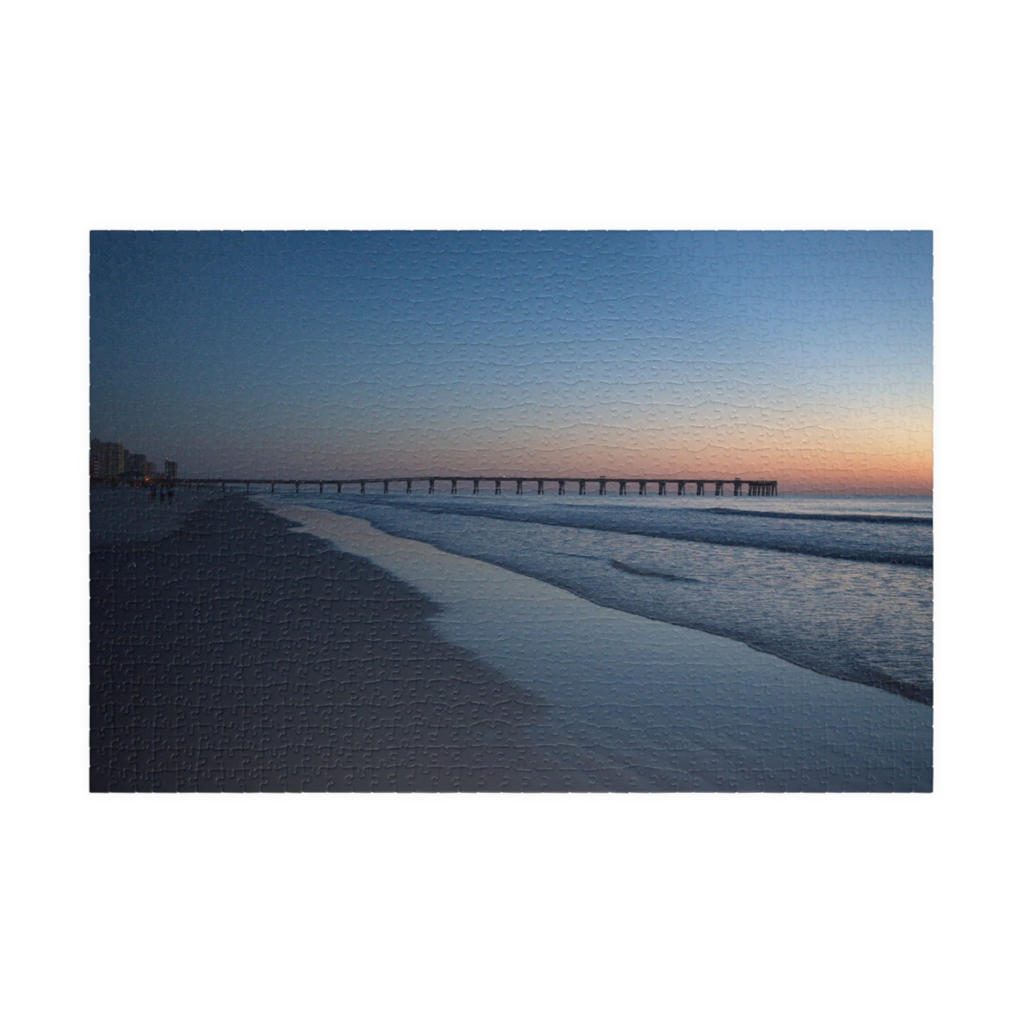 Puzzle (110, 252, 500, 1014-piece) Blue hour at the pier