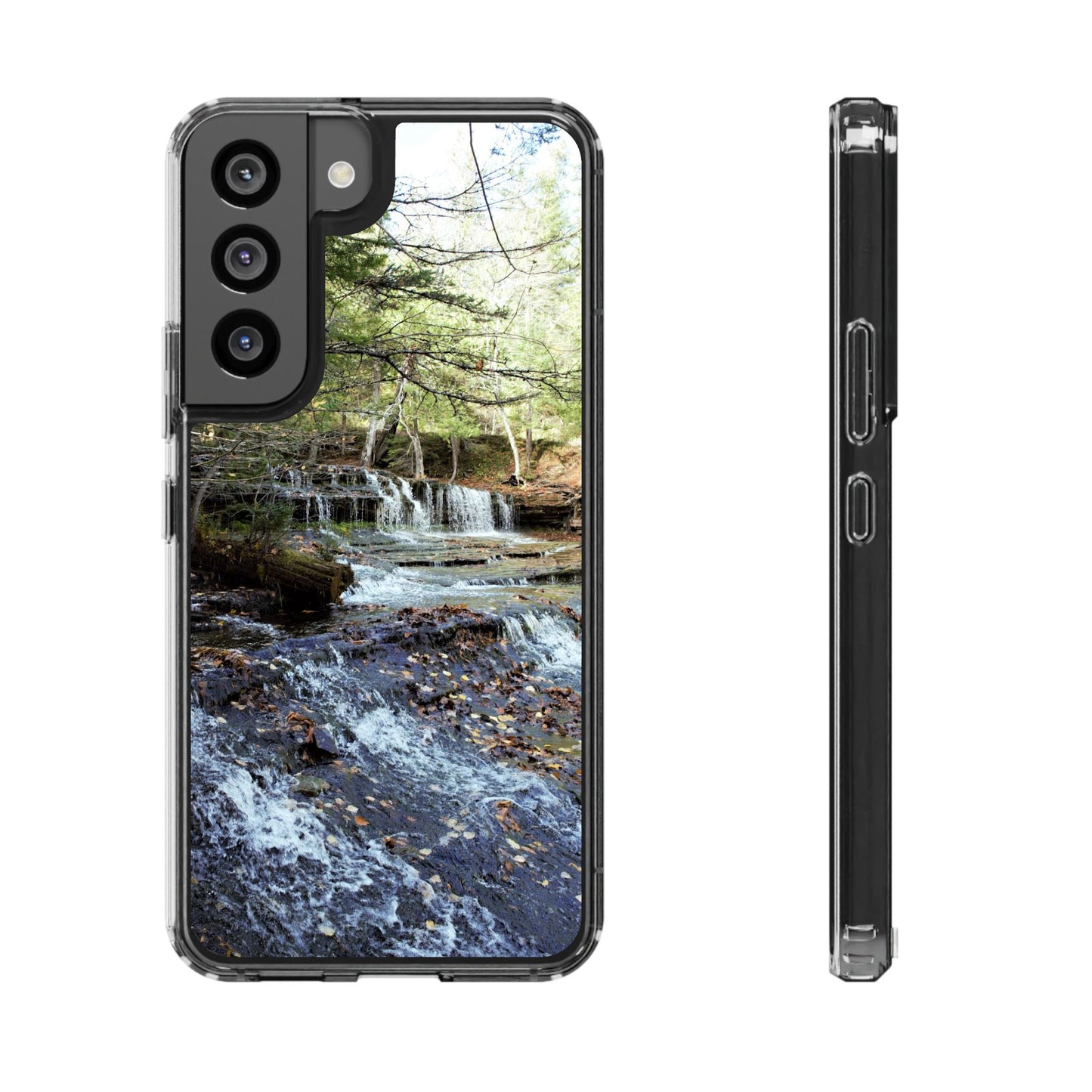 Clear Cases - Samsung Galaxy Series, Plus and Untra, S24, S23, S22, S21 - Waterfall