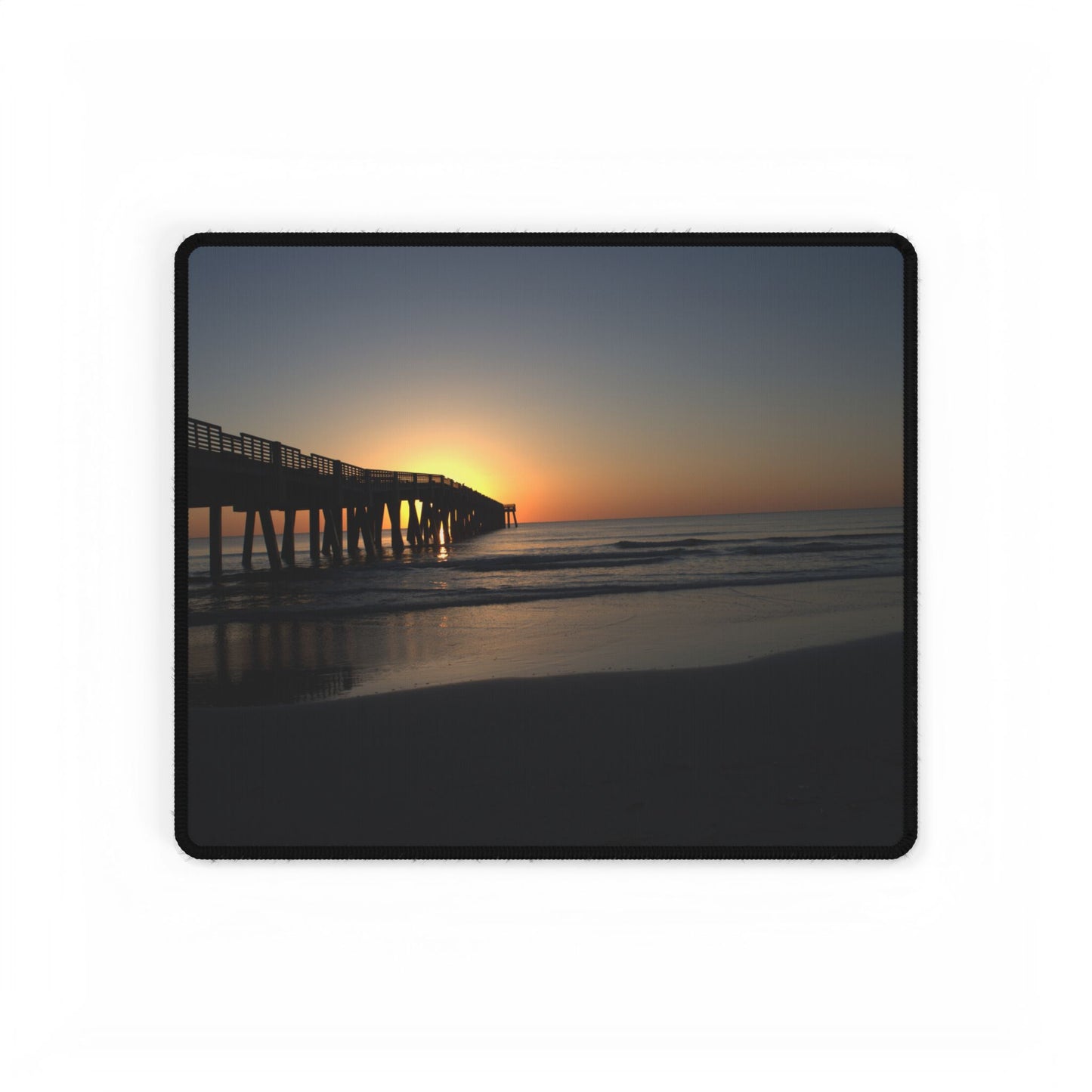 Desk Mat - Sunrise at the pier