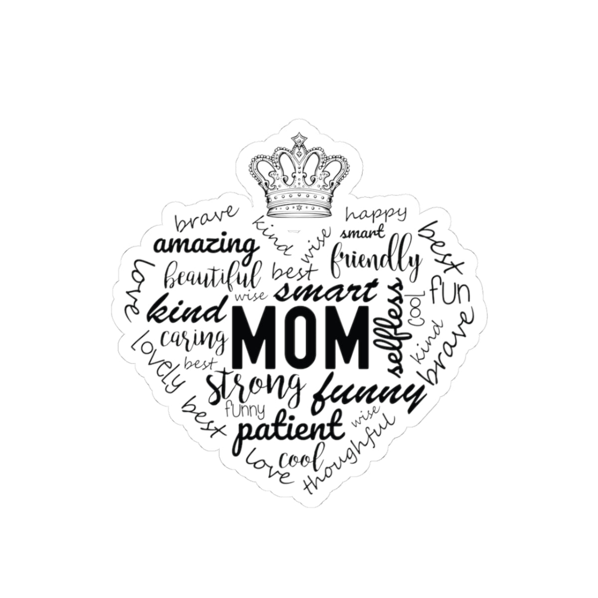 Kiss-Cut Stickers MOM Appreciation