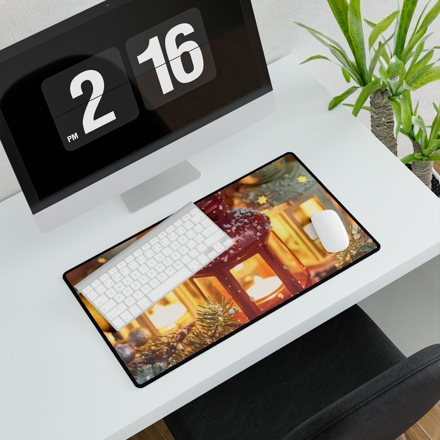 Desk Mat- Season's Greeting and Candles