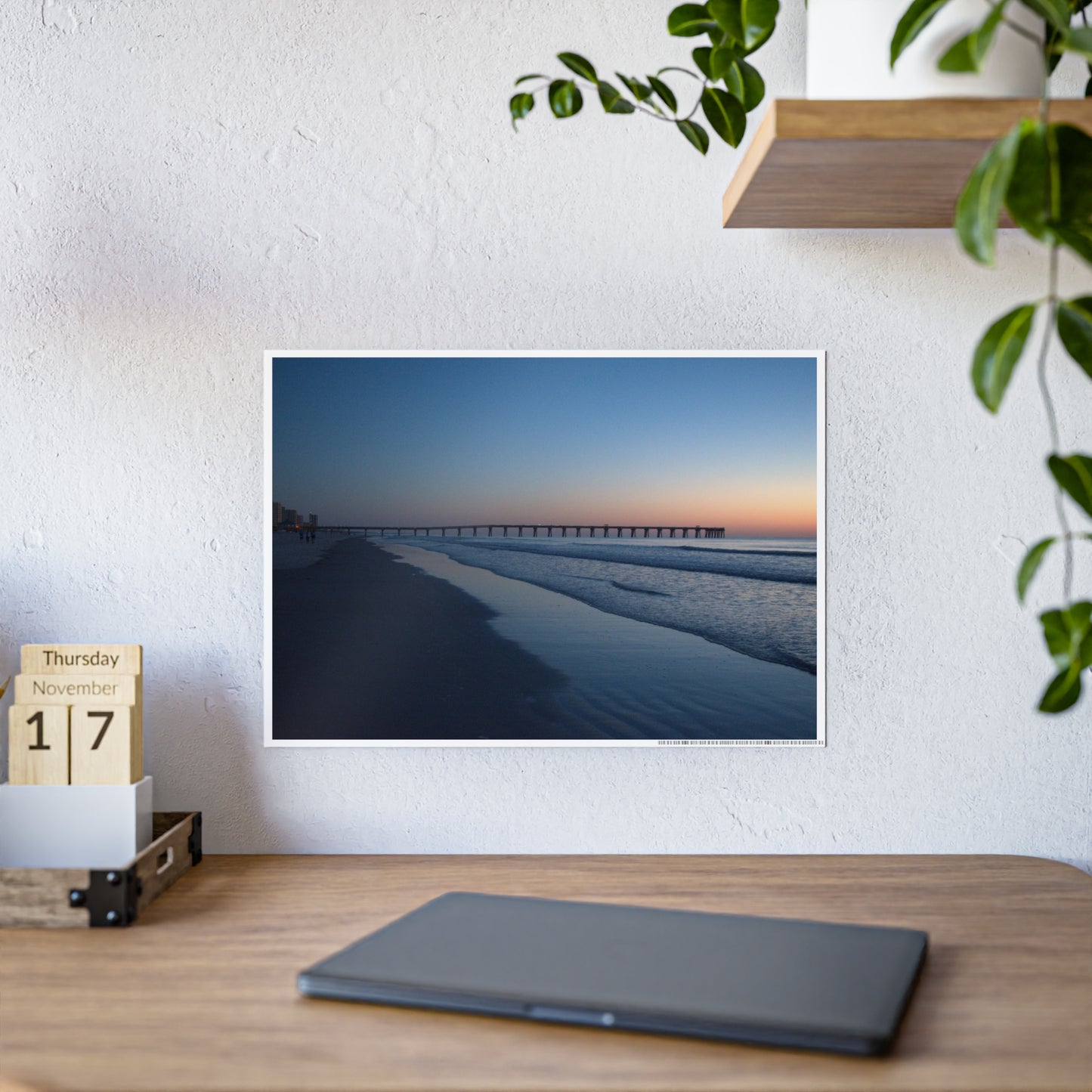 Gloss Posters - Blue hour at the Pier