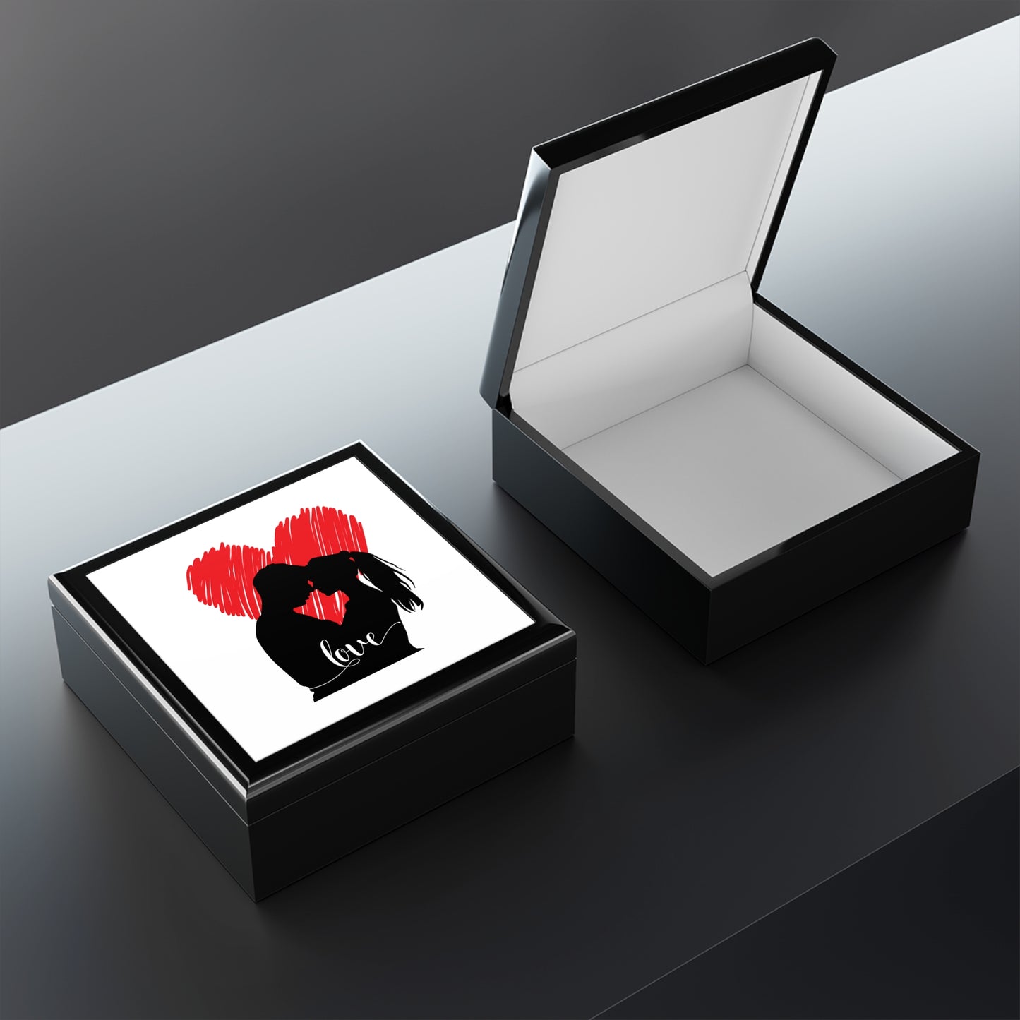 Our Love Jewelry Box – White Ceramic Our Love