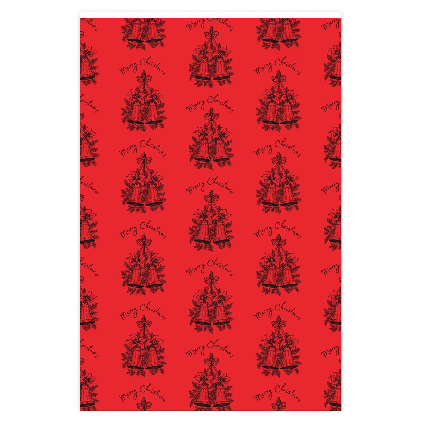 Wrapping Paper - Merry Christmas Bells