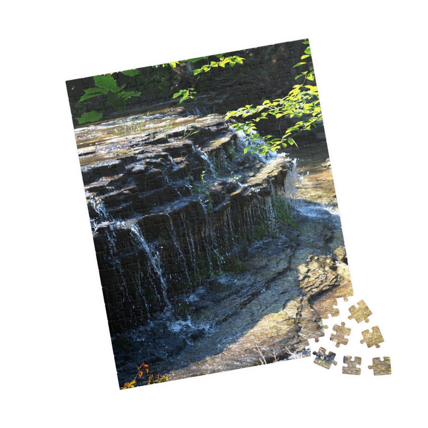 Puzzle (110, 252, 500, 1014-piece) Refreshing Waterfall
