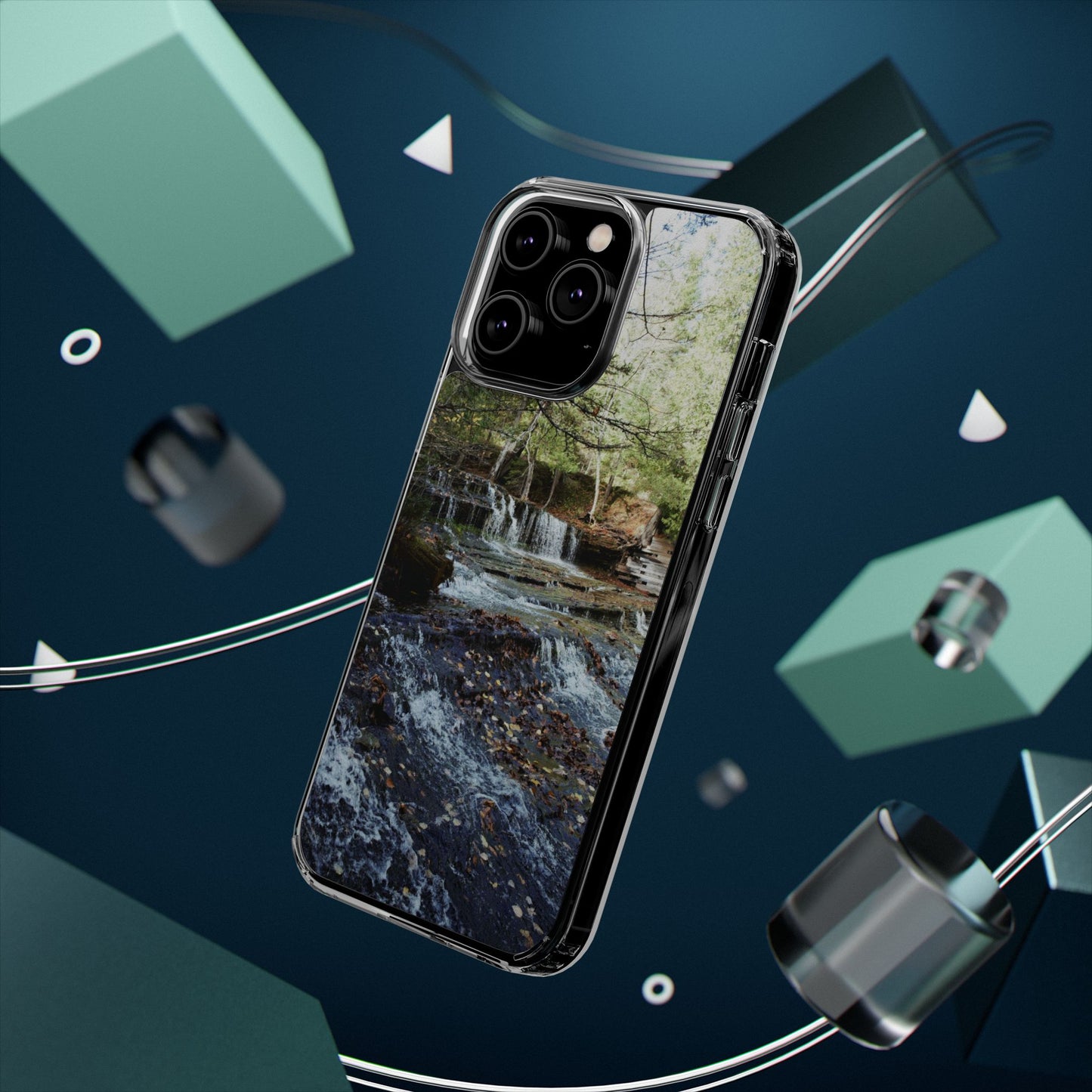 Clear Cases - Waterfall - iPhone 16 series, iPhone 15 series, iPhone 14 series, iPhone 13 series, IPhone 12 series