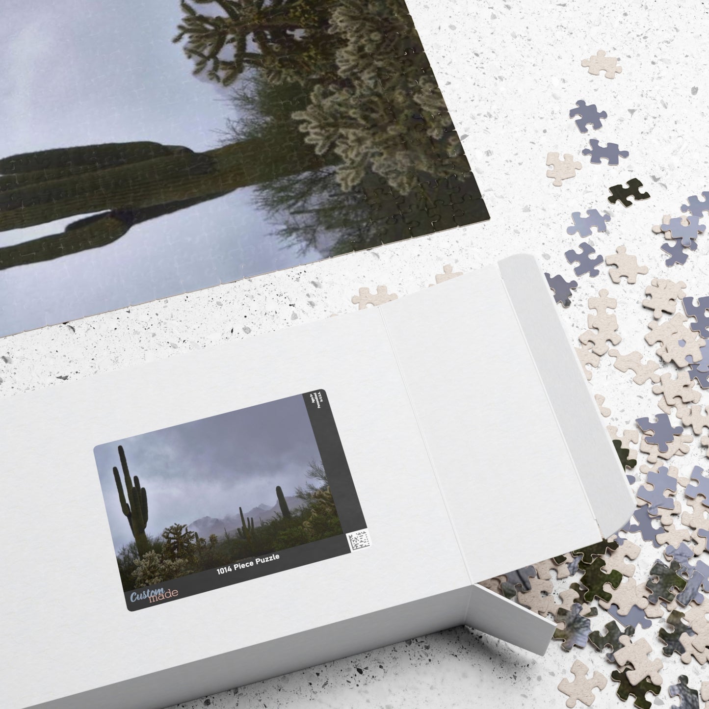 Puzzle (110, 252, 500, 1014-piece) Desert morning fog