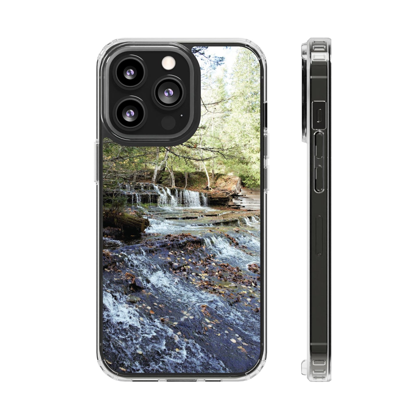Clear Cases - Waterfall - iPhone 16 series, iPhone 15 series, iPhone 14 series, iPhone 13 series, IPhone 12 series