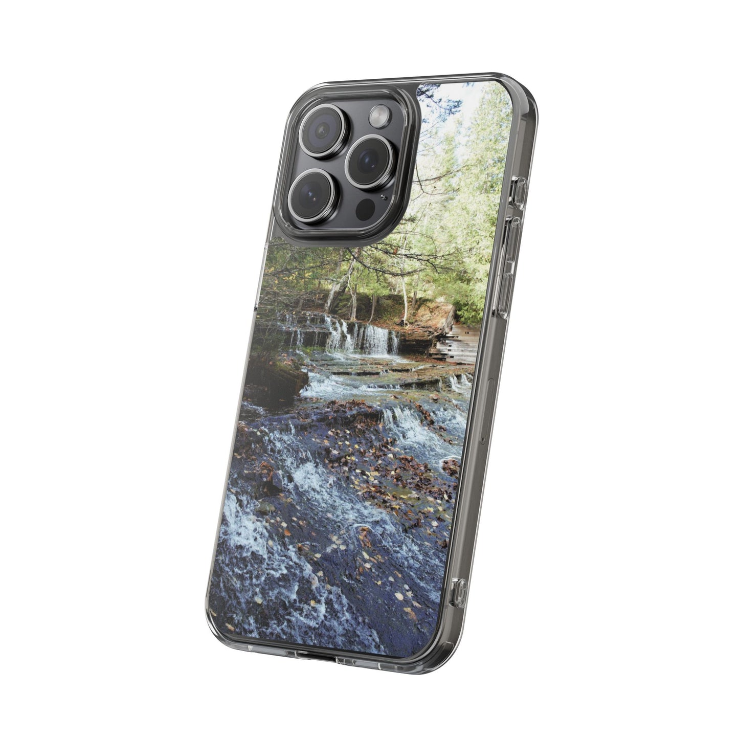 Clear Cases - Waterfall - iPhone 16 series, iPhone 15 series, iPhone 14 series, iPhone 13 series, IPhone 12 series