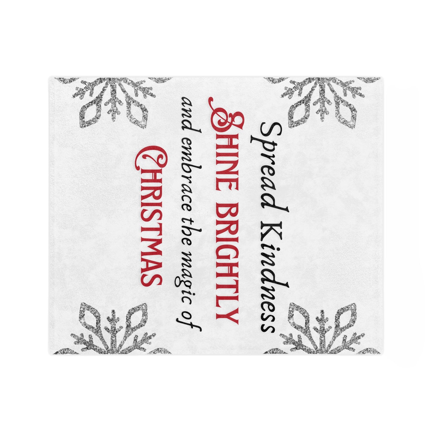 Velveteen Minky Blanket - Spread Kindness, Shine Brightly