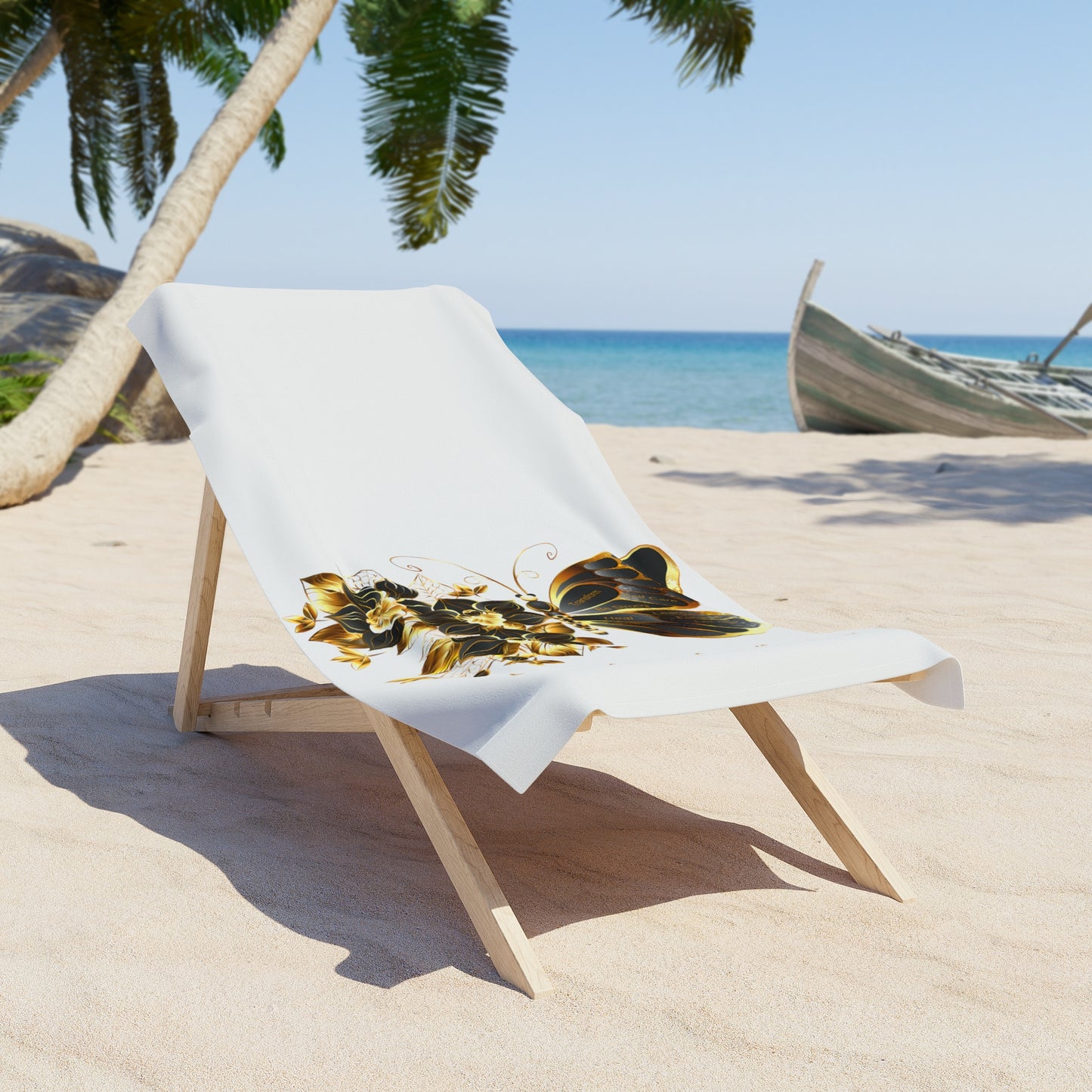 Beach Towel - Golden Butterfly
