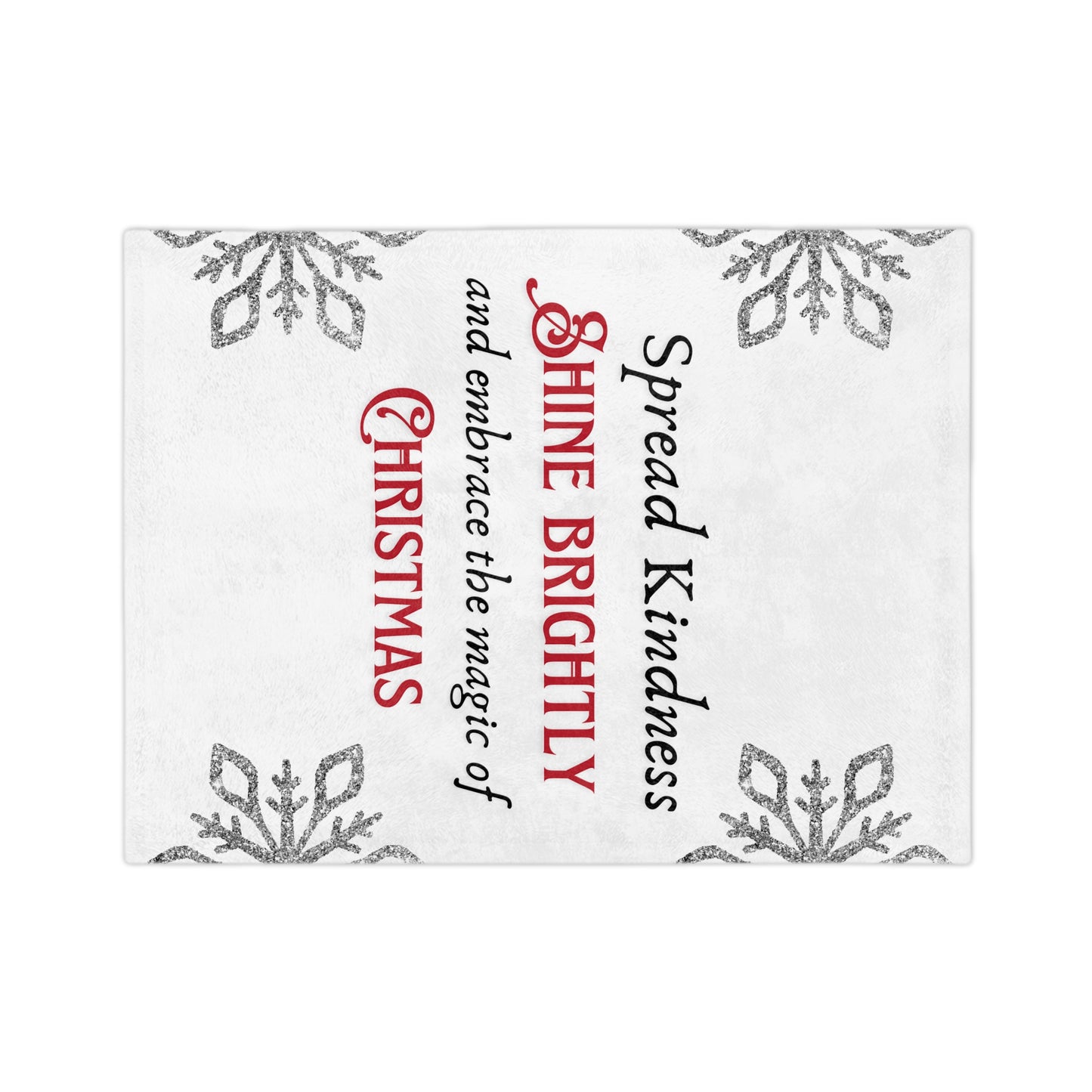 Velveteen Minky Blanket - Spread Kindness, Shine Brightly