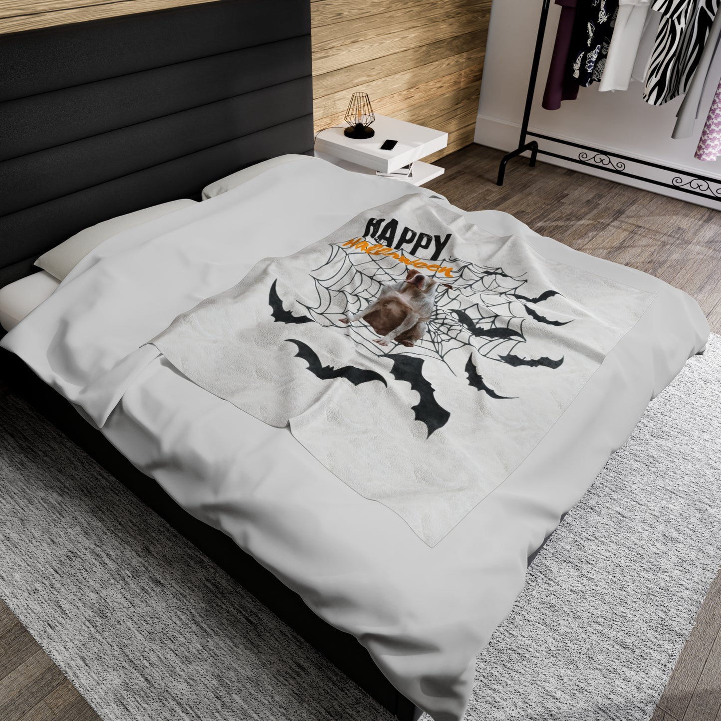 Velveteen Plush Blanket - Pit Halloween