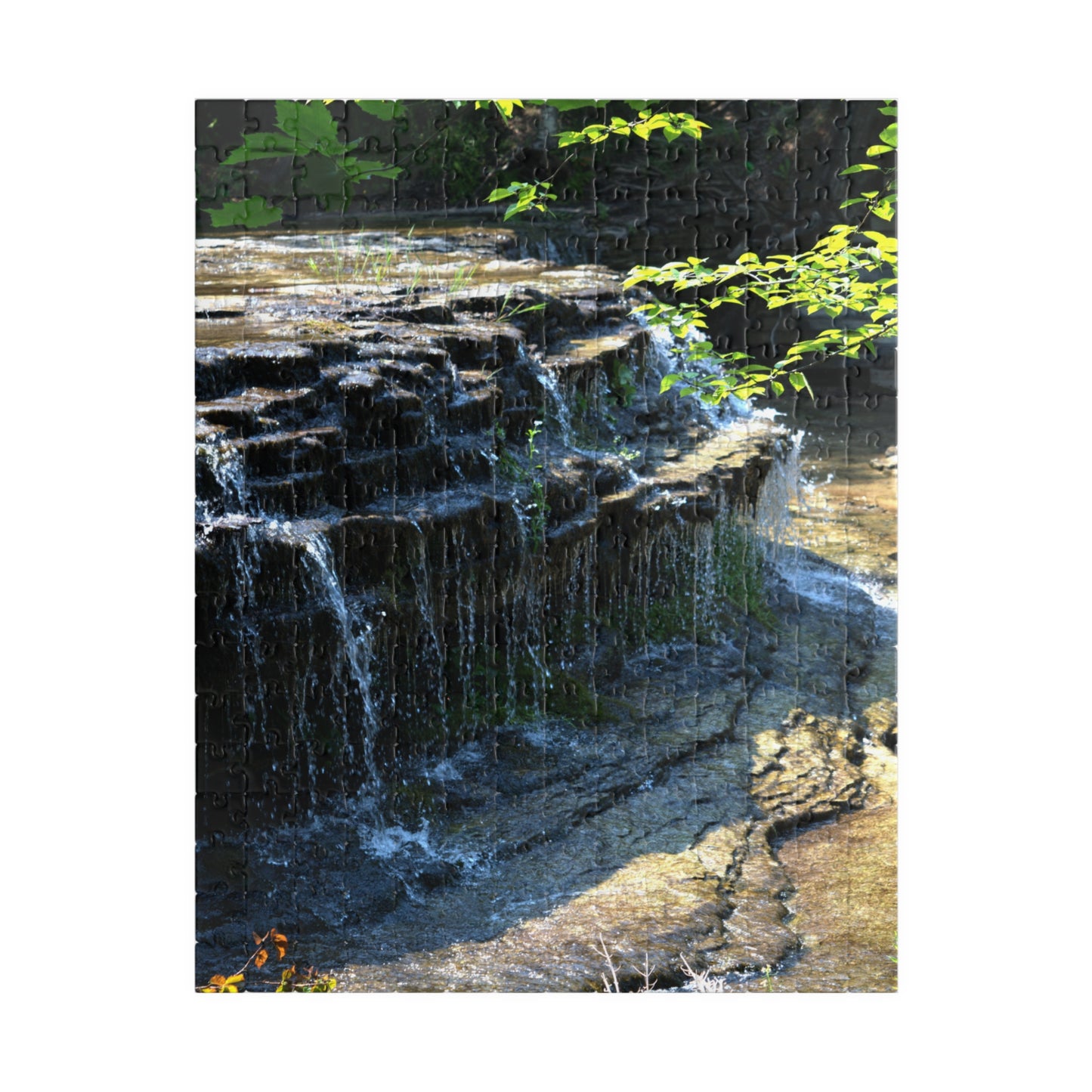 Puzzle (110, 252, 500, 1014-piece) Refreshing Waterfall